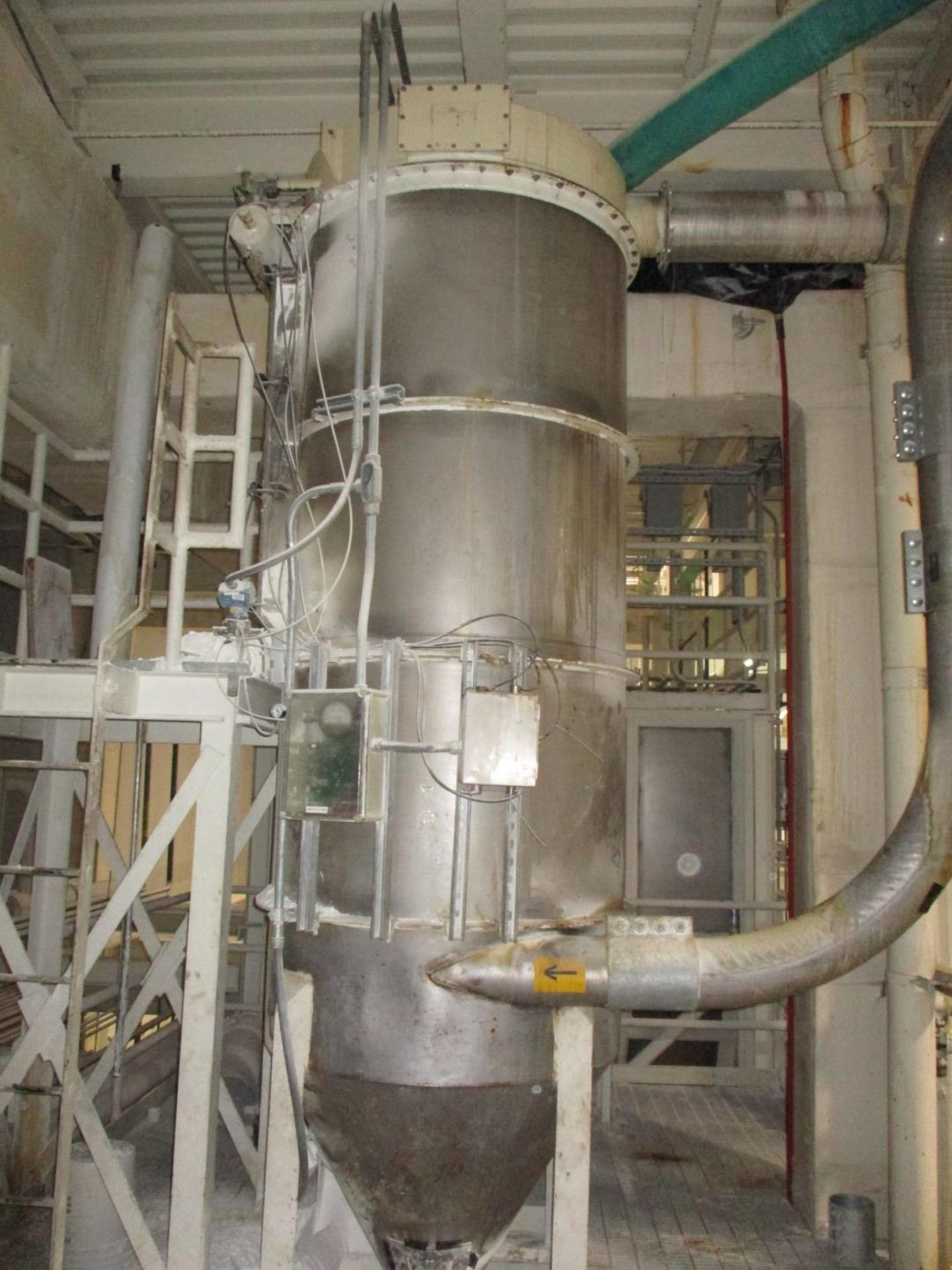 Tech-Airjet Dust Collector, Stainless Steel, With (24) 84" Long Bags, Approximatley | Rig Fee $1500