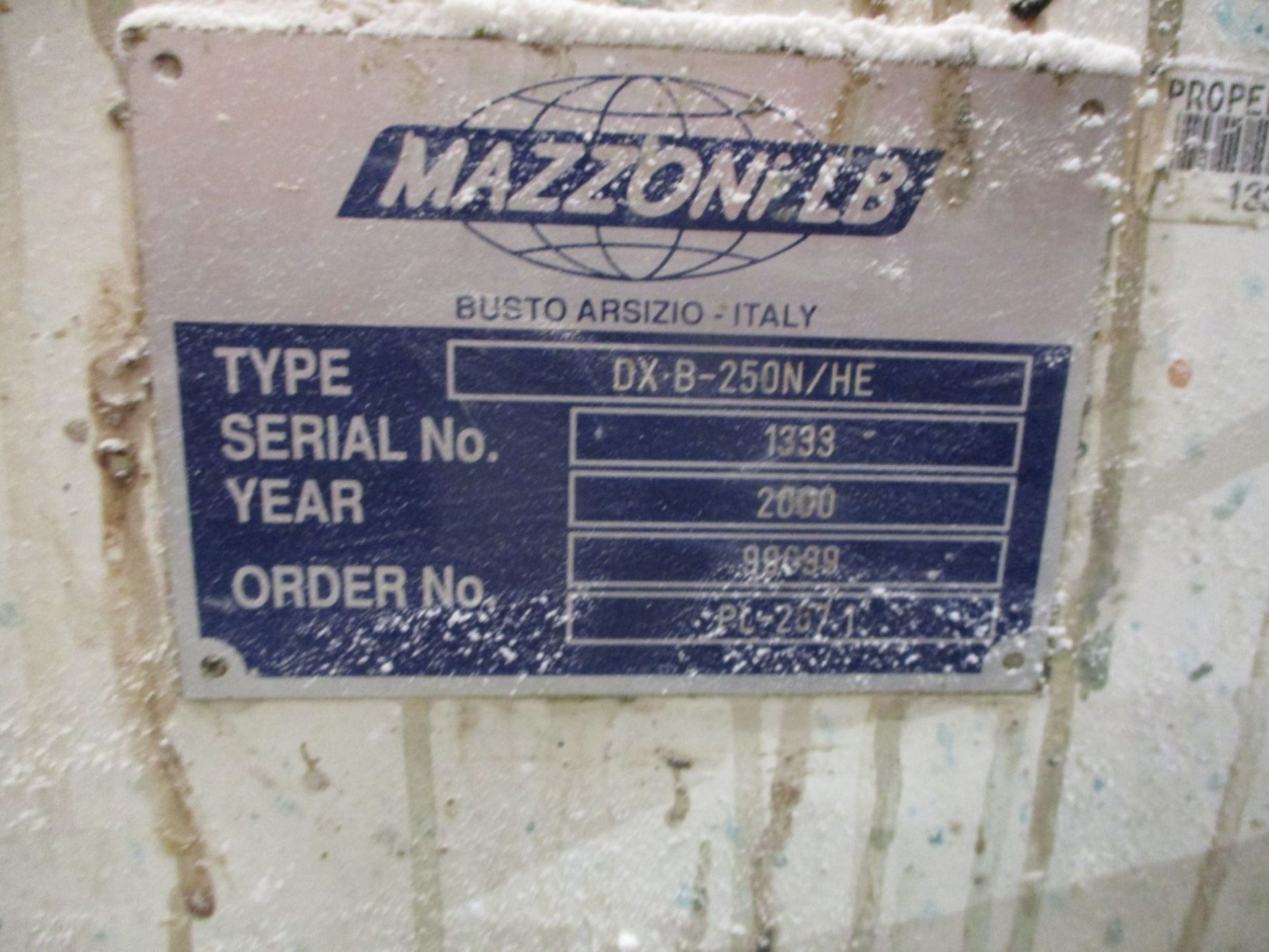 2000 Mazzoni Refiner, Model Dx-B-250N/He, Twin Screw With Die Face Cutter, Mazzoni | Rig Fee $12000 - Image 2 of 9