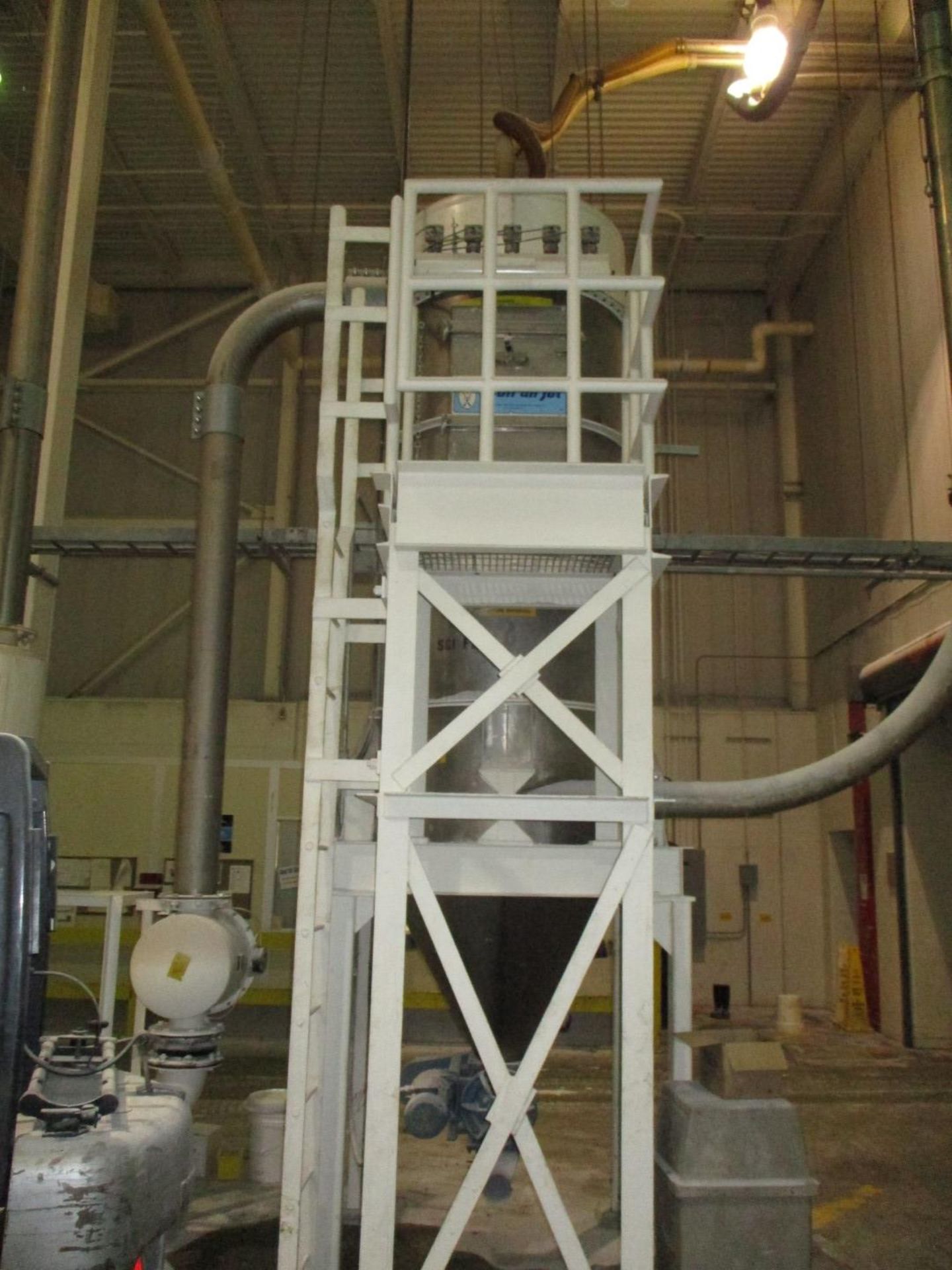 Tech-Airjet Dust Collector, Stainless Steel, Approximatley 48" Diameter X 96" Strai | Rig Fee $1200 - Image 3 of 11