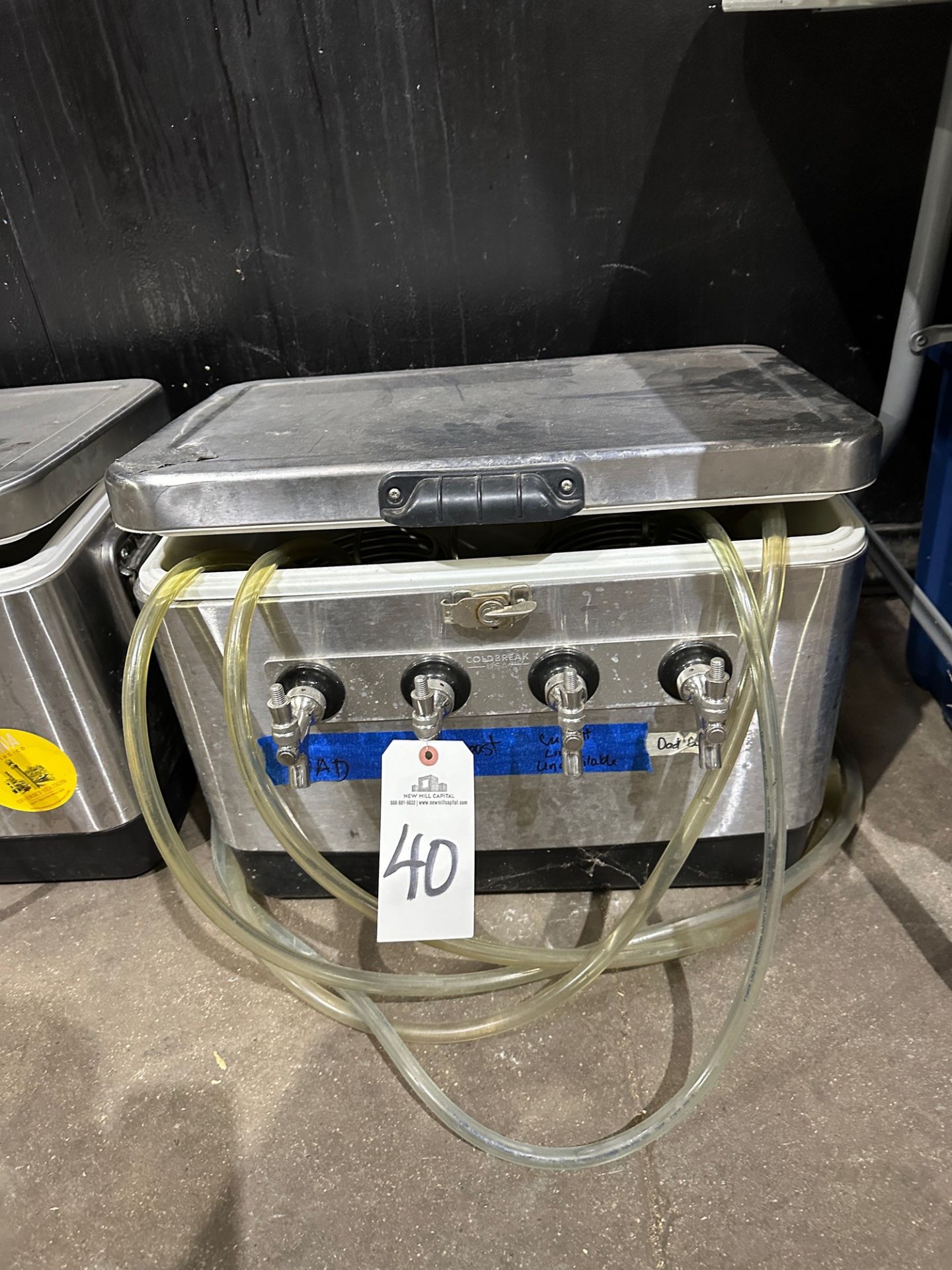 Coldbreak Stainless Steel Jockey Box with (4) Faucets | Rig Fee $20