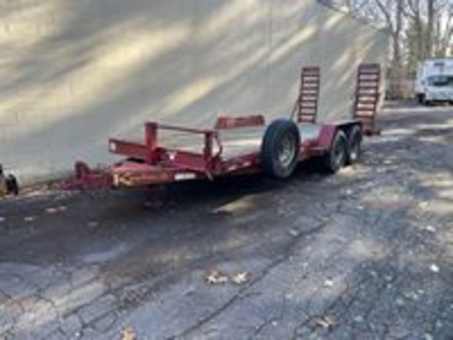 2013 Kaufman Wood Deck Trailer, Tandem Axle, Ramp 14K Load, VIN# 5VGFD2027EL00409(BILL OF SALE ONLY) - Image 8 of 11