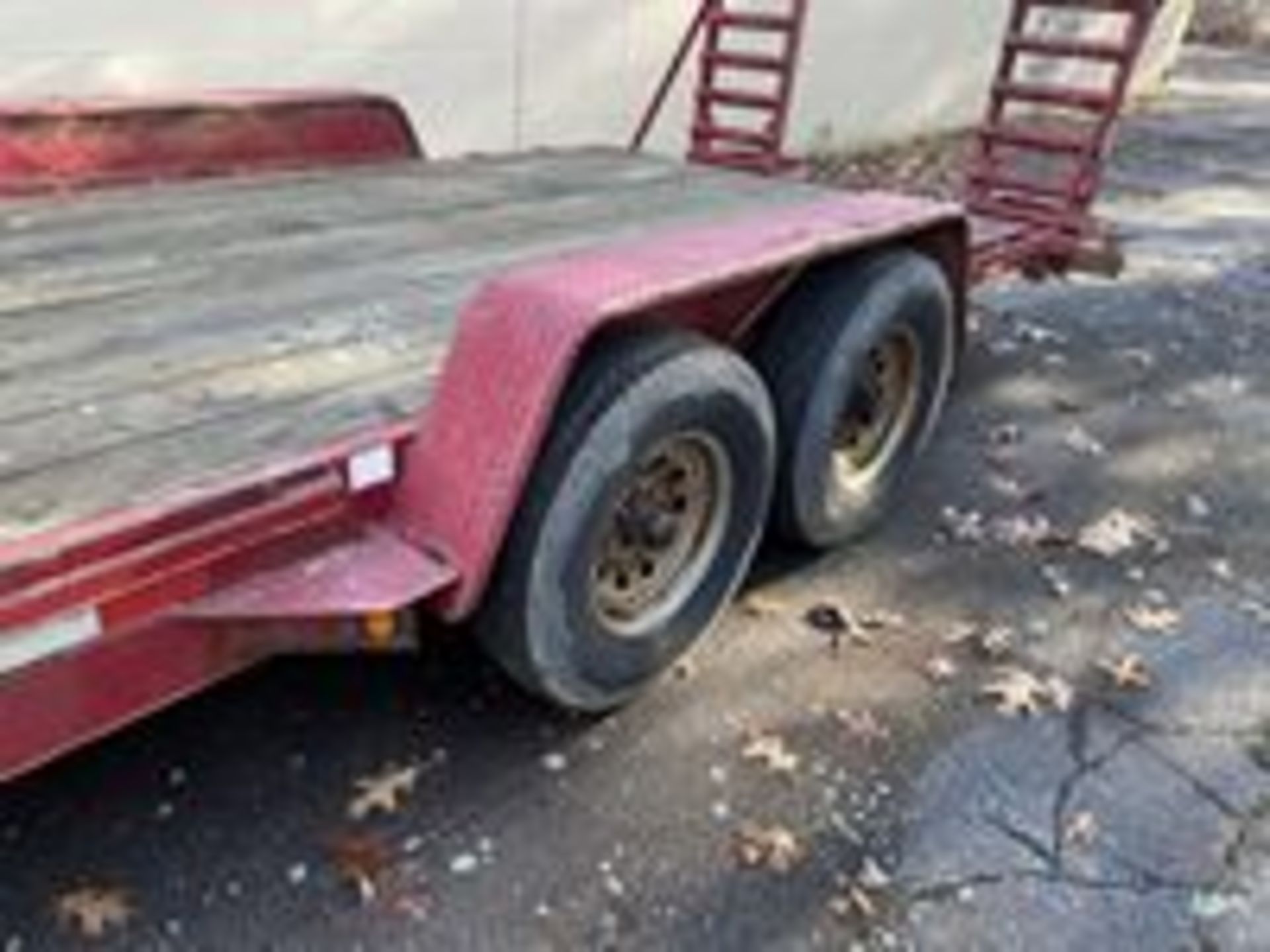 2013 Kaufman Wood Deck Trailer, Tandem Axle, Ramp 14K Load, VIN# 5VGFD2027EL00409(BILL OF SALE ONLY) - Image 11 of 11