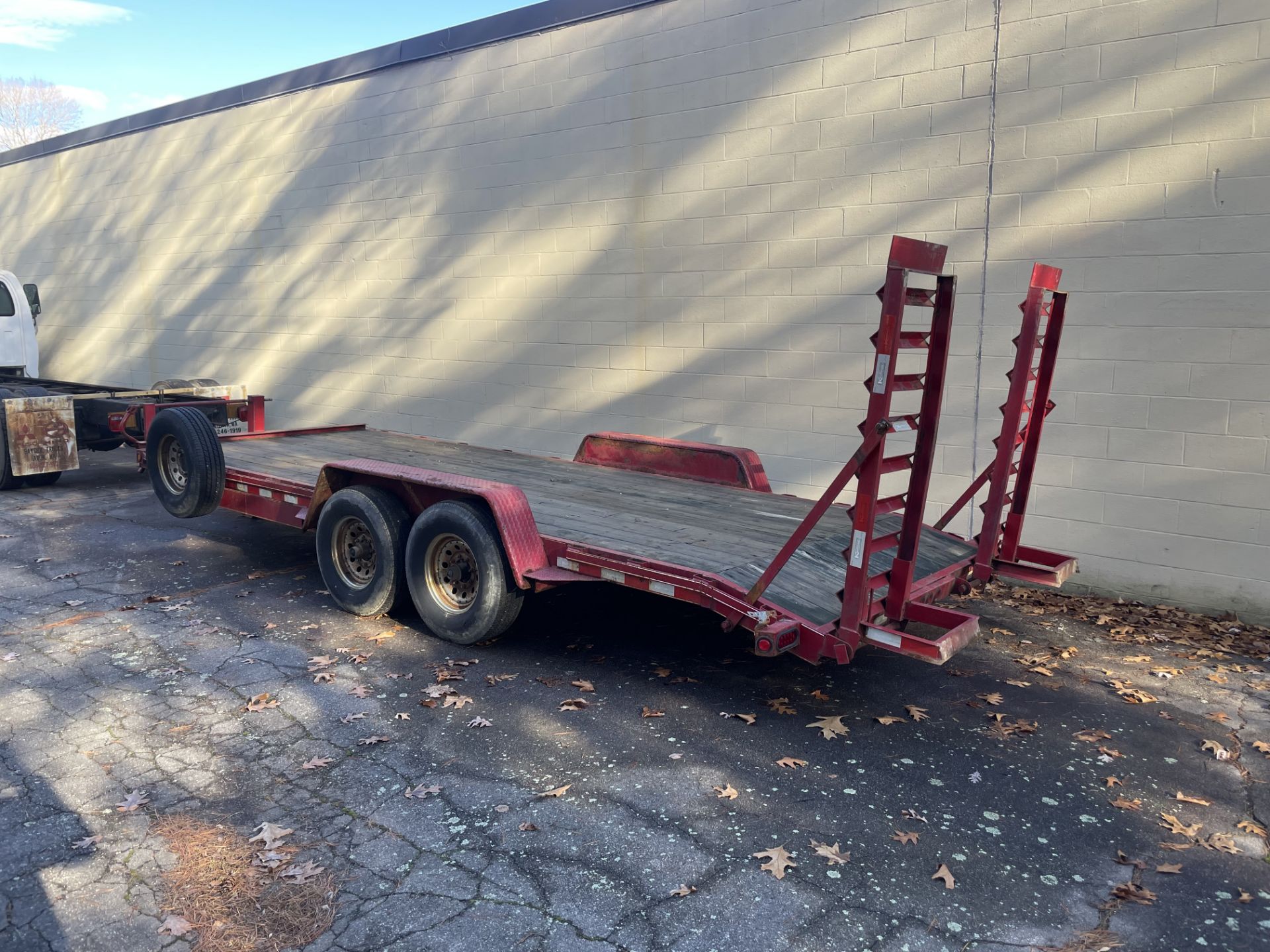 2013 Kaufman Wood Deck Trailer, Tandem Axle, Ramp 14K Load, VIN# 5VGFD2027EL00409(BILL OF SALE ONLY) - Image 6 of 11