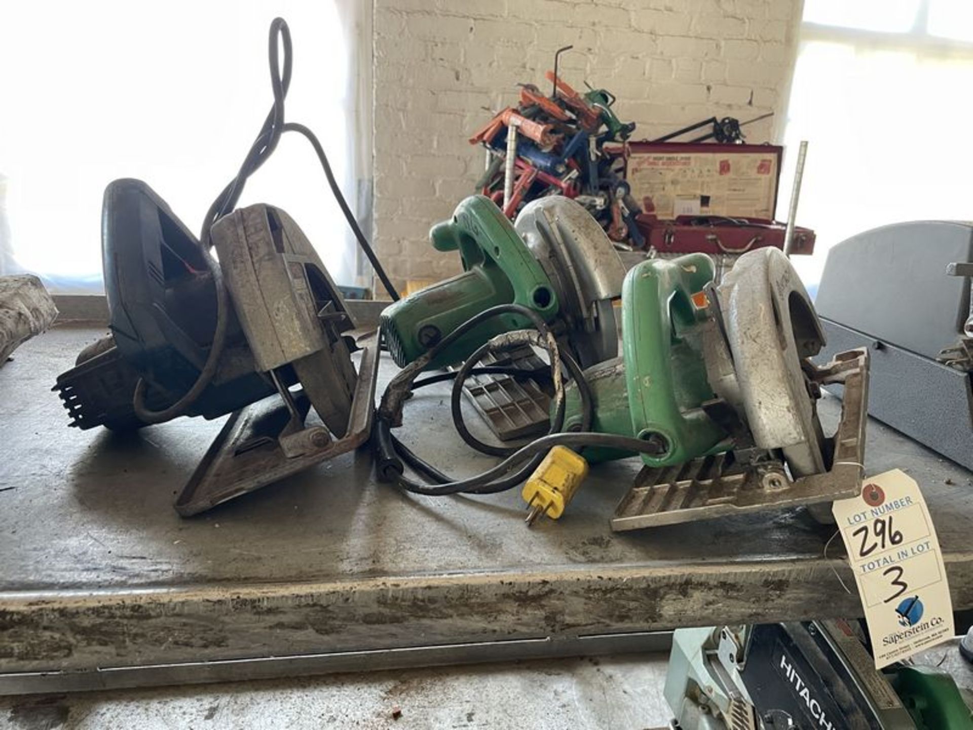 {LOT} Asst. Skill Saw (2) Hitachi (1) Ryobi