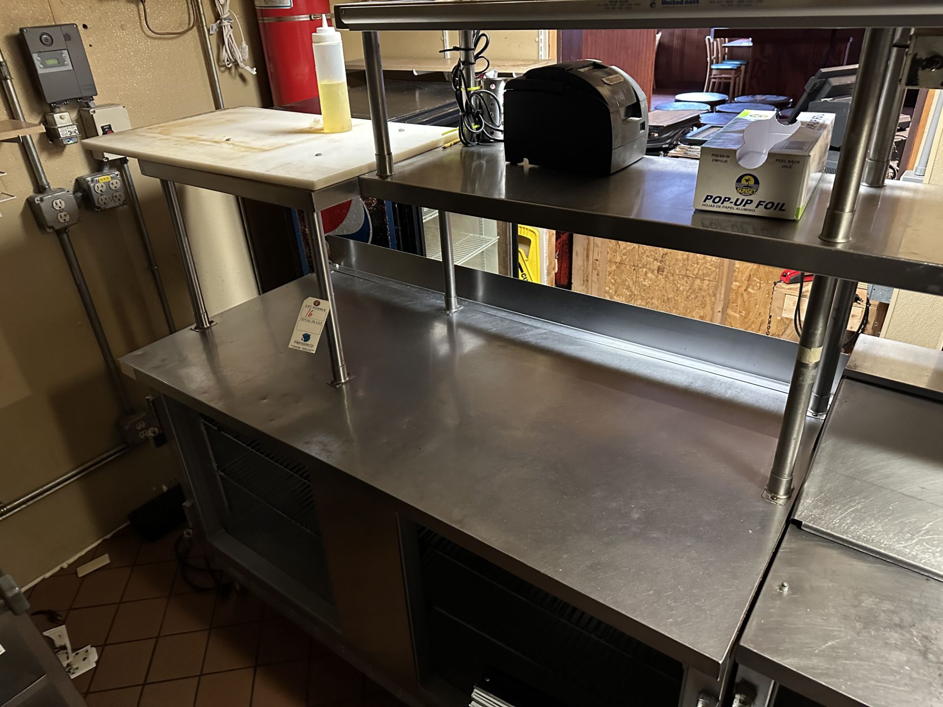 Beverage Air #WTR60A All SS Kitchen Setup w/2 SS OverShelves, Heat Lamp &2 Door Refrigeration - Bild 2 aus 3