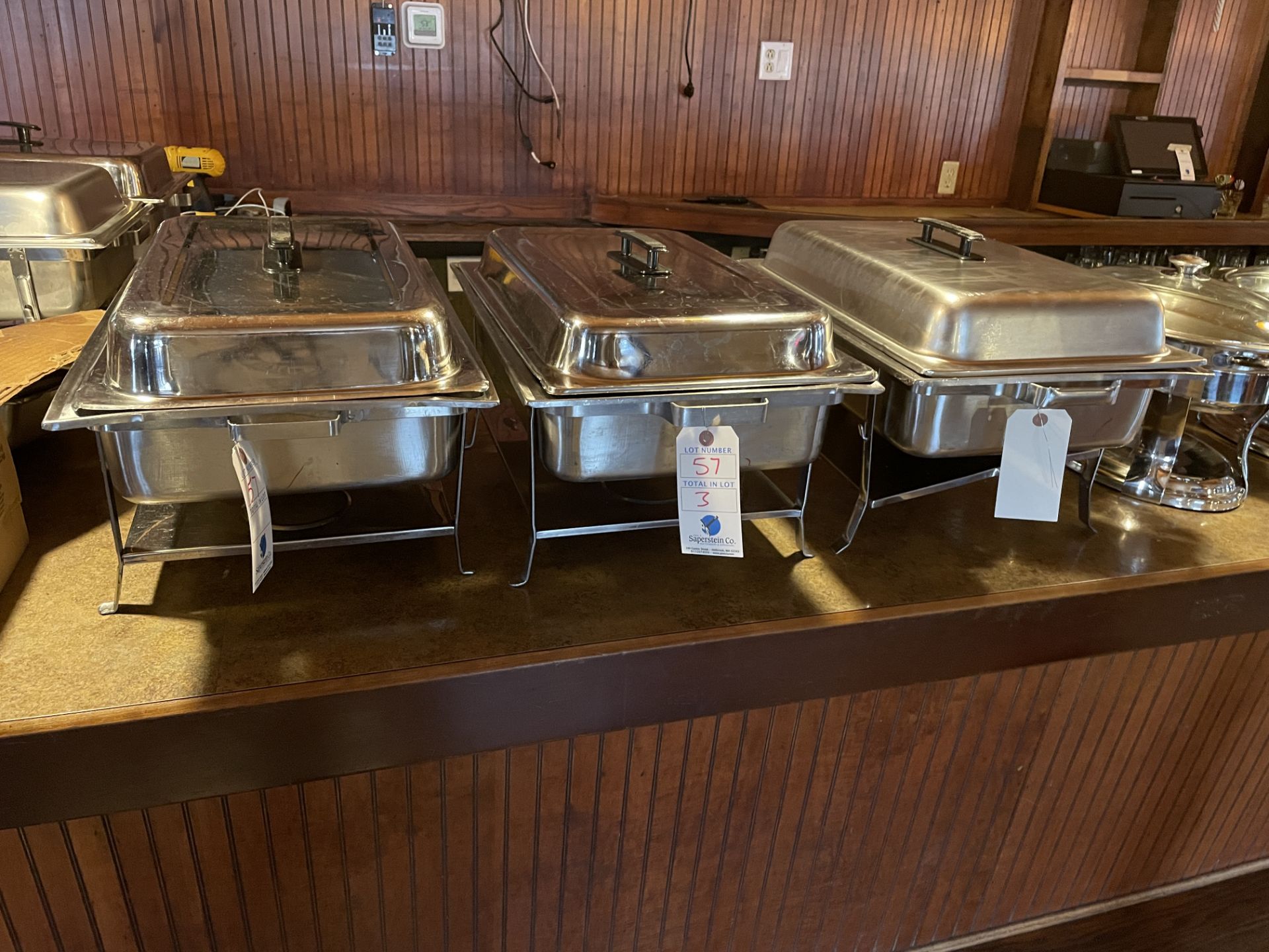 (3) Chafing Dishes w/Cover