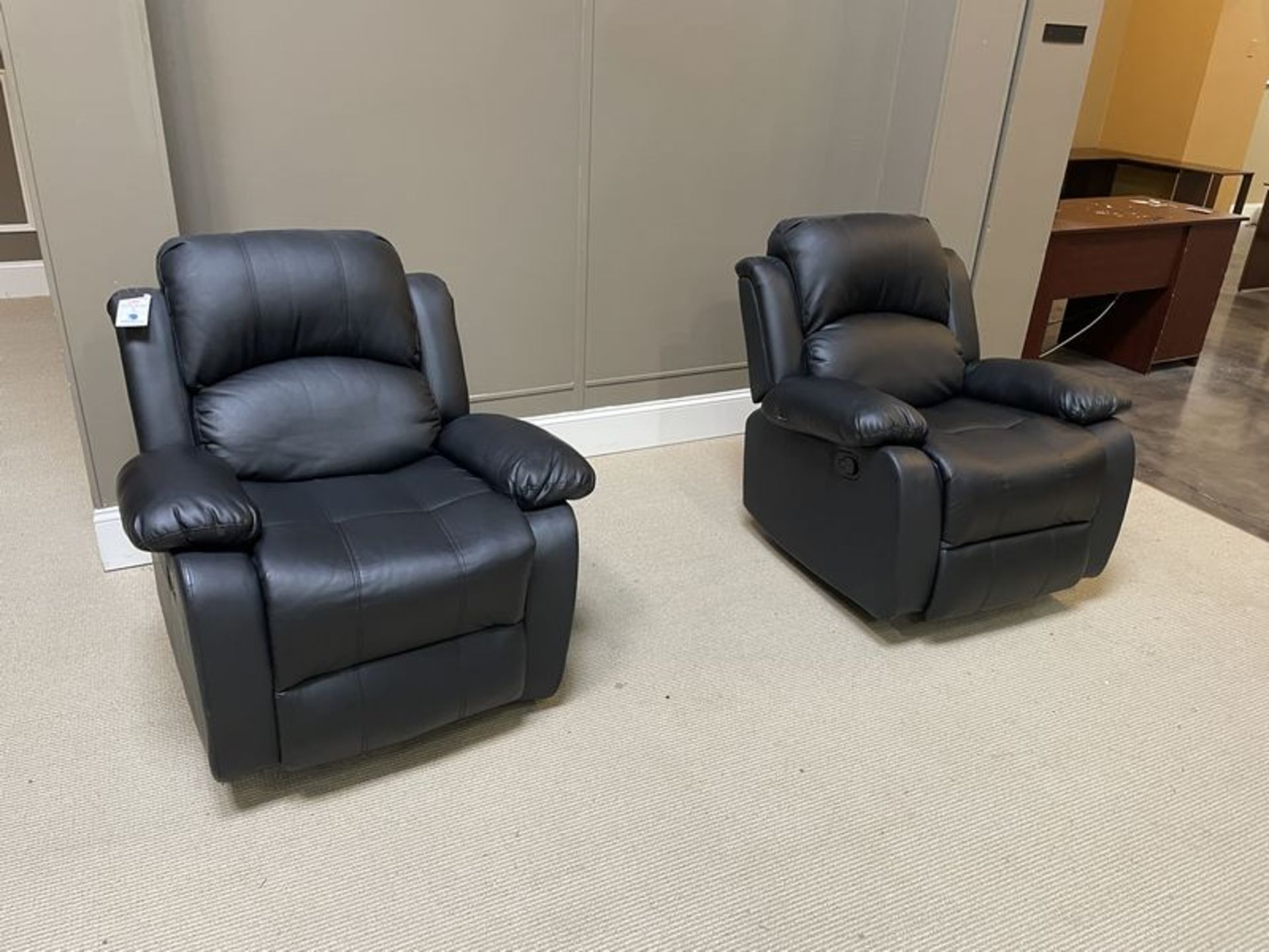 (2) Matching Swivel Recliner Rocking Chair