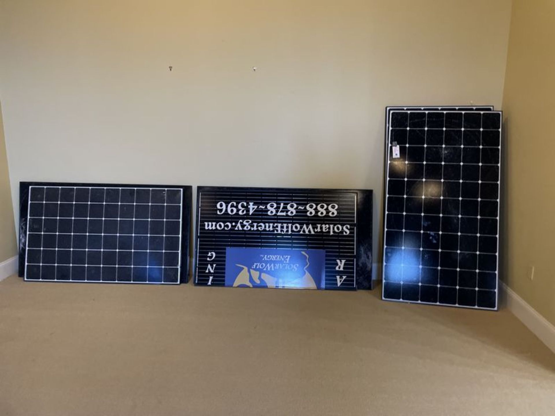 (8) As-is Solar Panels Assorted Brands