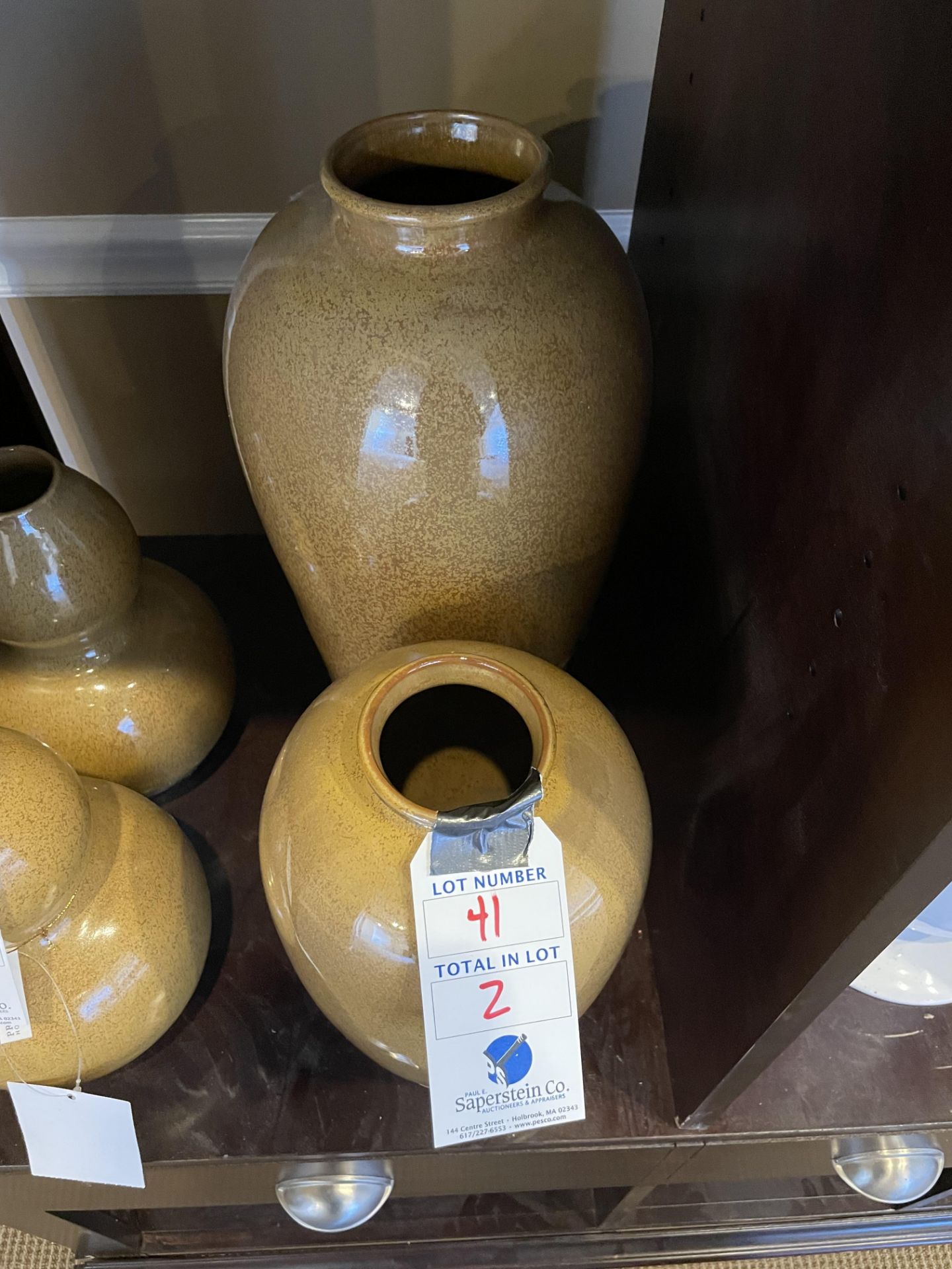 (2) Pottery Vases