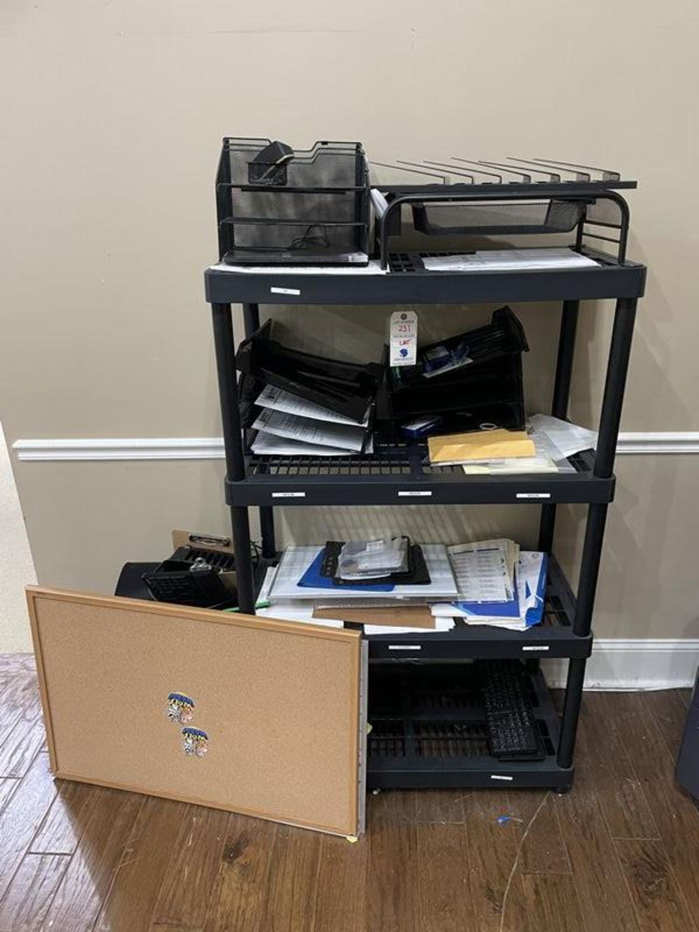 (Lot) Asst. Office Supplies and Shelving