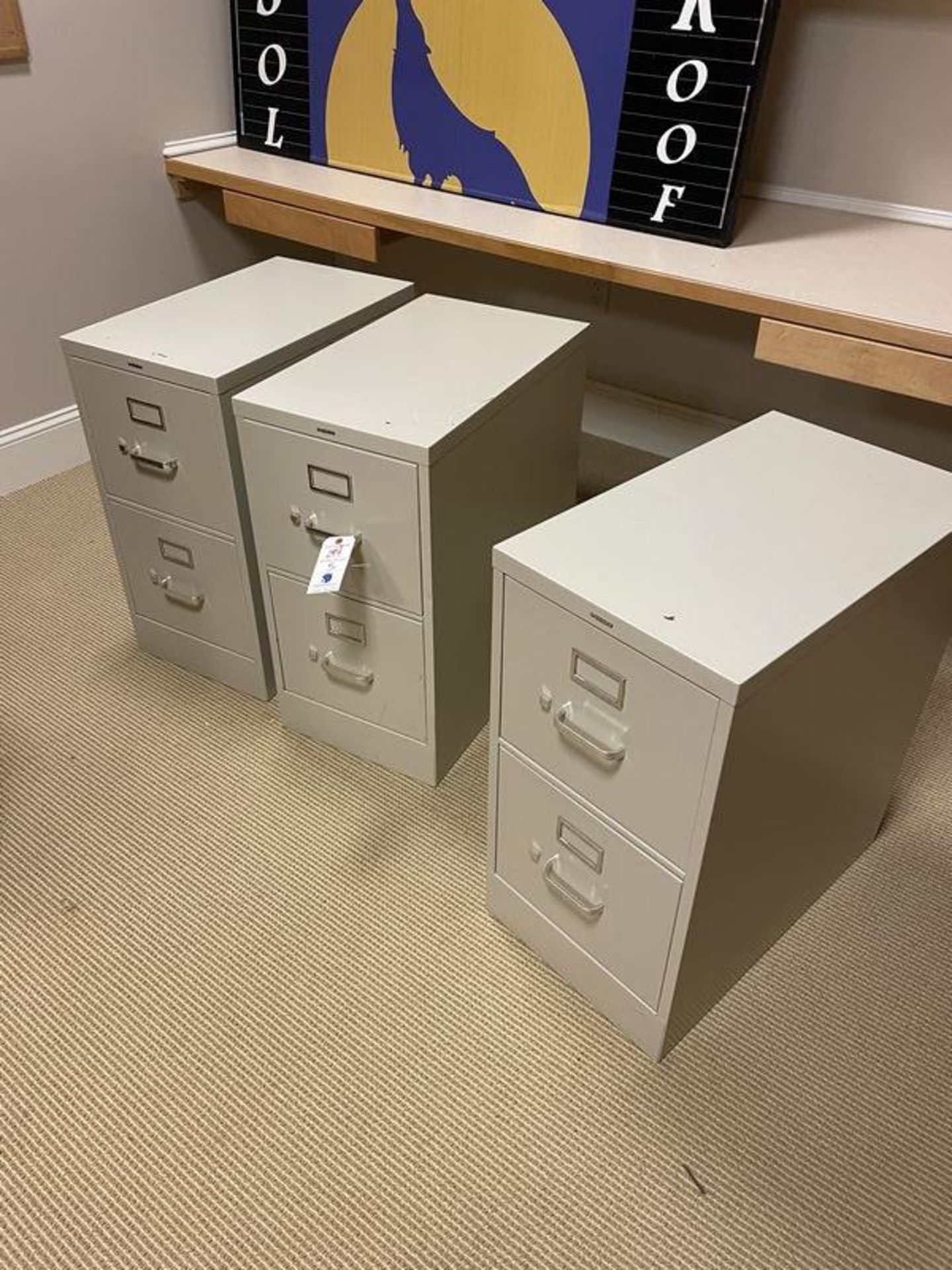 (5) 2 Drawer File Cabinets