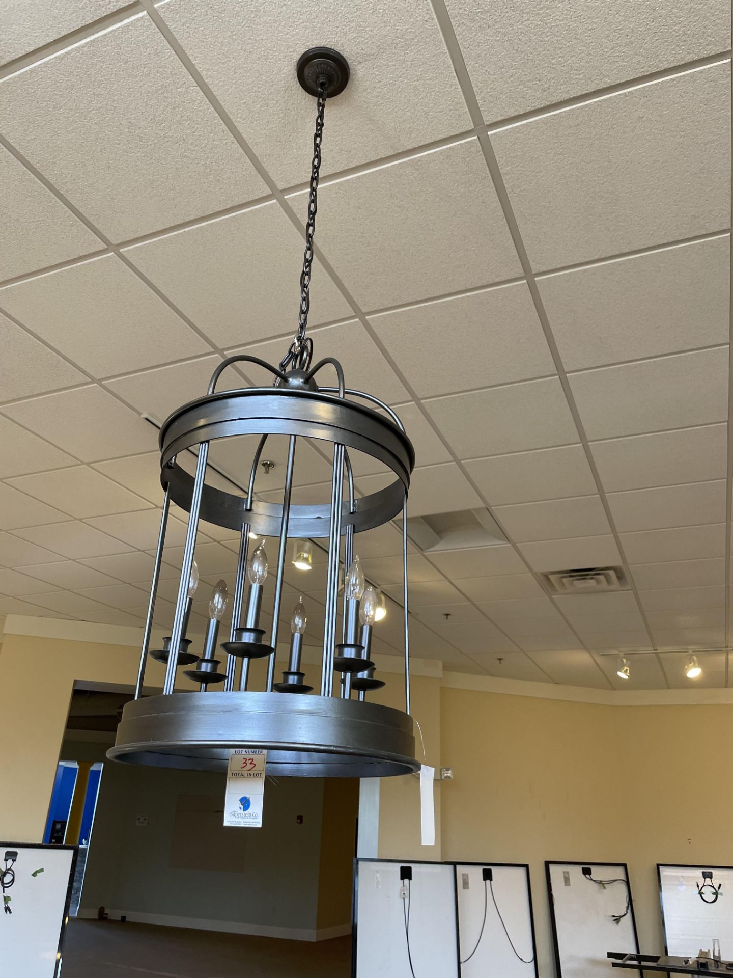 6 Bulb Oil Bonze Hanging light ( Retail $559)