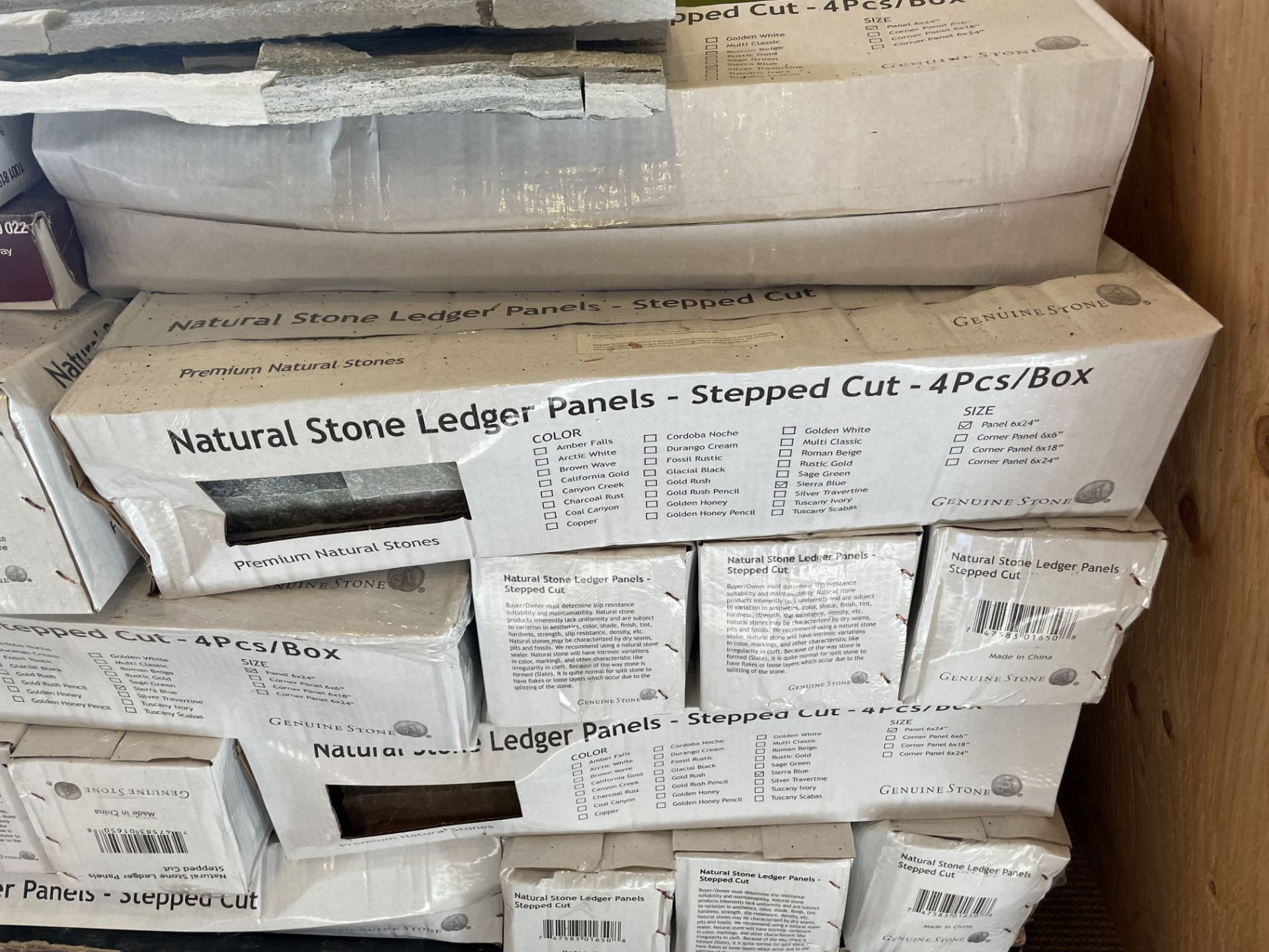 (48) Cases Genuin Stone MFG Ea. Case Has 6" x 24" Natural Stone with Ledger Panels w/ Stepped Cut, 4 - Image 3 of 3