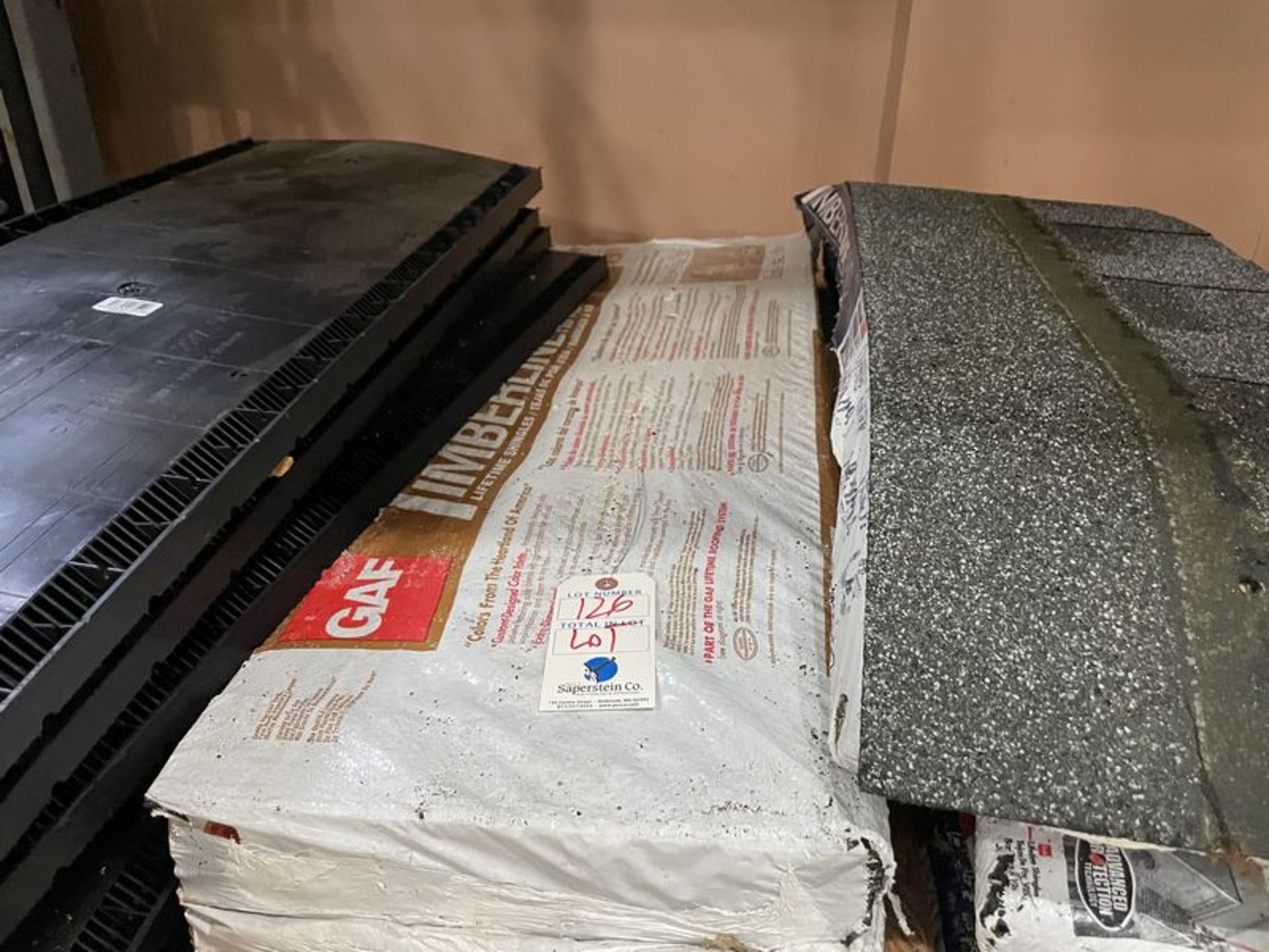(LOT) Roofing C/O: Ice Shield, Shingles, Peak Caps, and Underlayment in Work Shop - Image 9 of 13