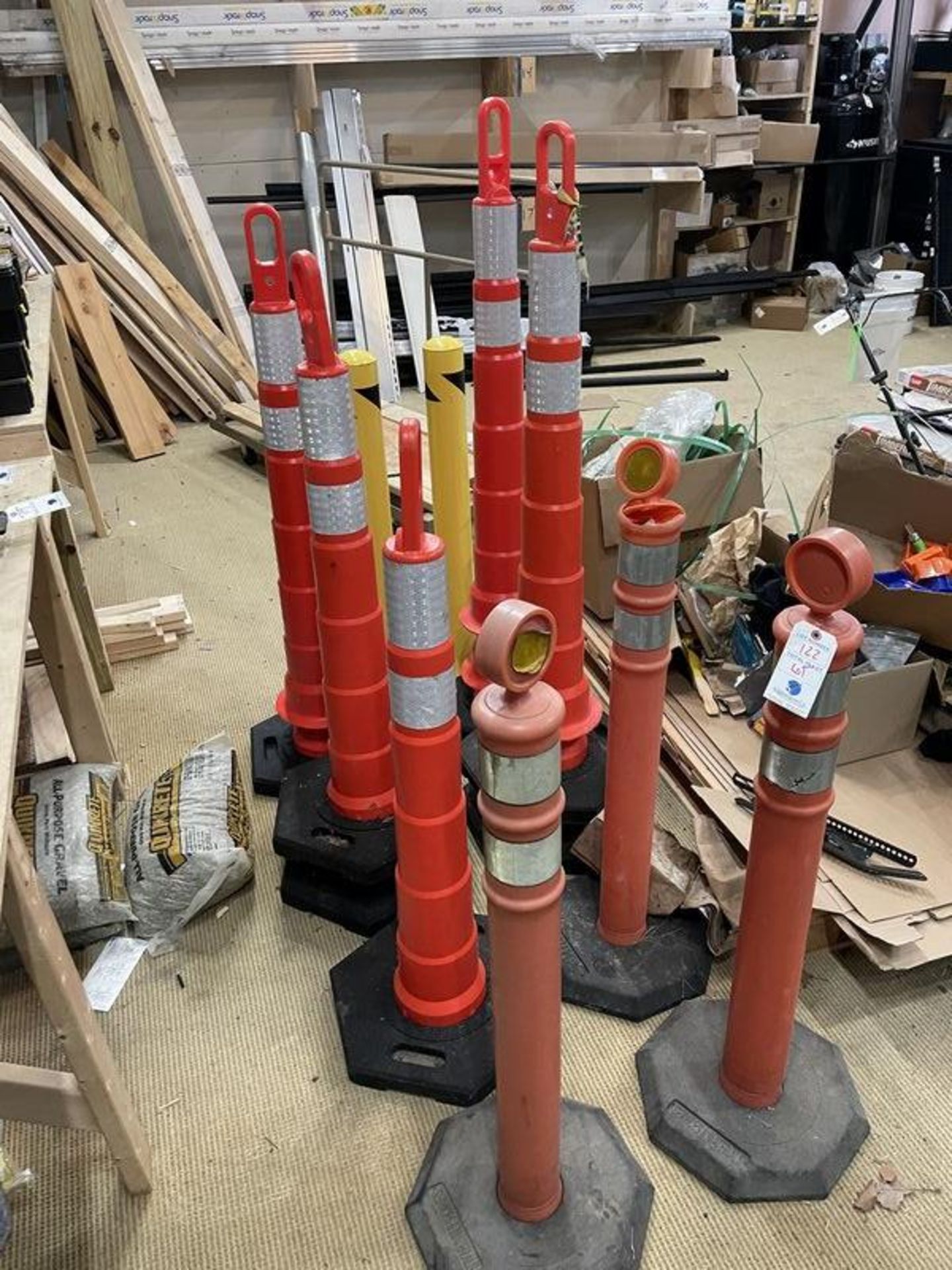 (LOT) Cones and Bollards - Image 2 of 2