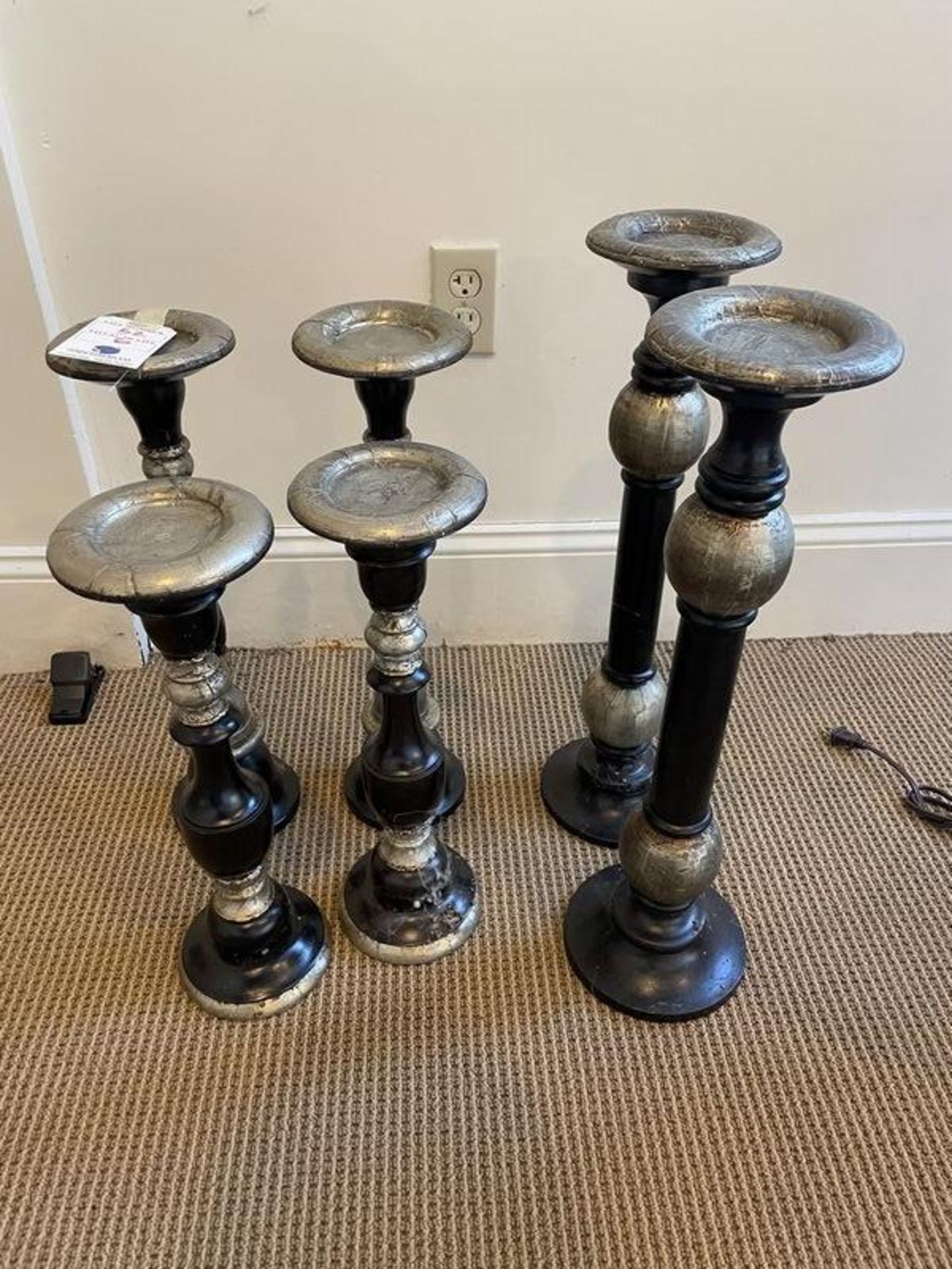 (6) Candle Pedestals