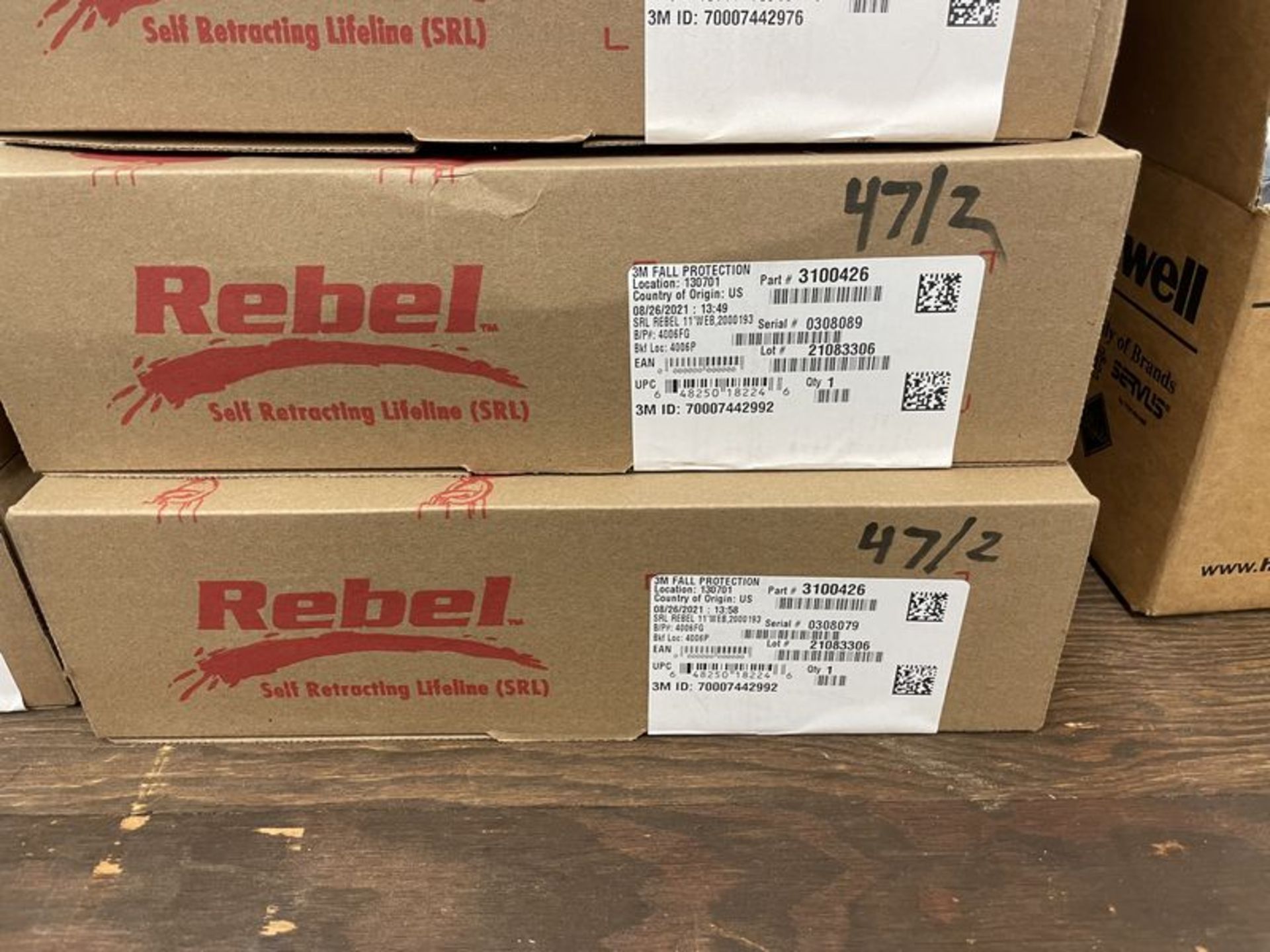 (2) Rebel Self Retracting Lifeline 11' Web #3100426 NIB