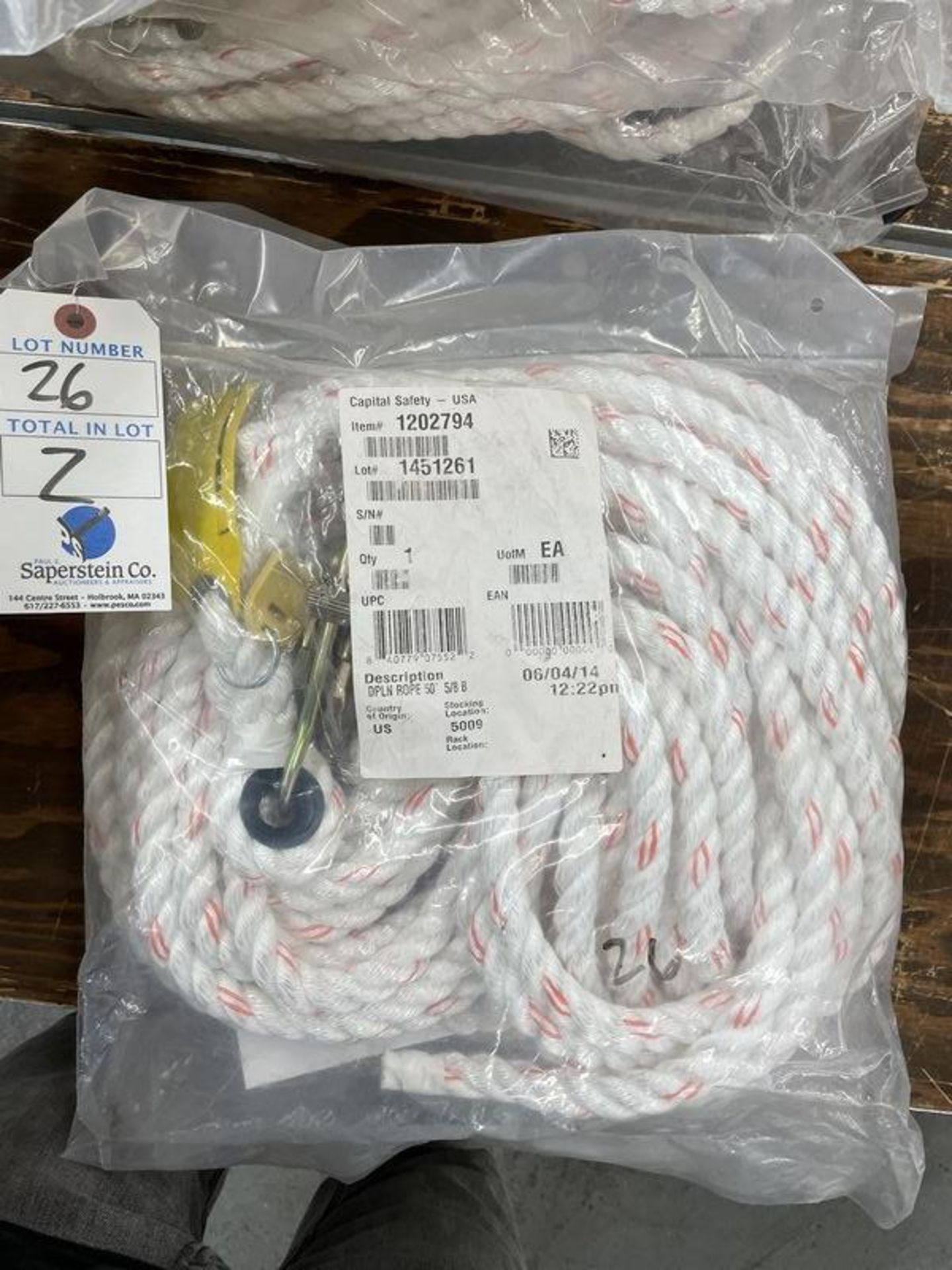 (3) DPLN Rope 50' 5/8B #1202794 NIB