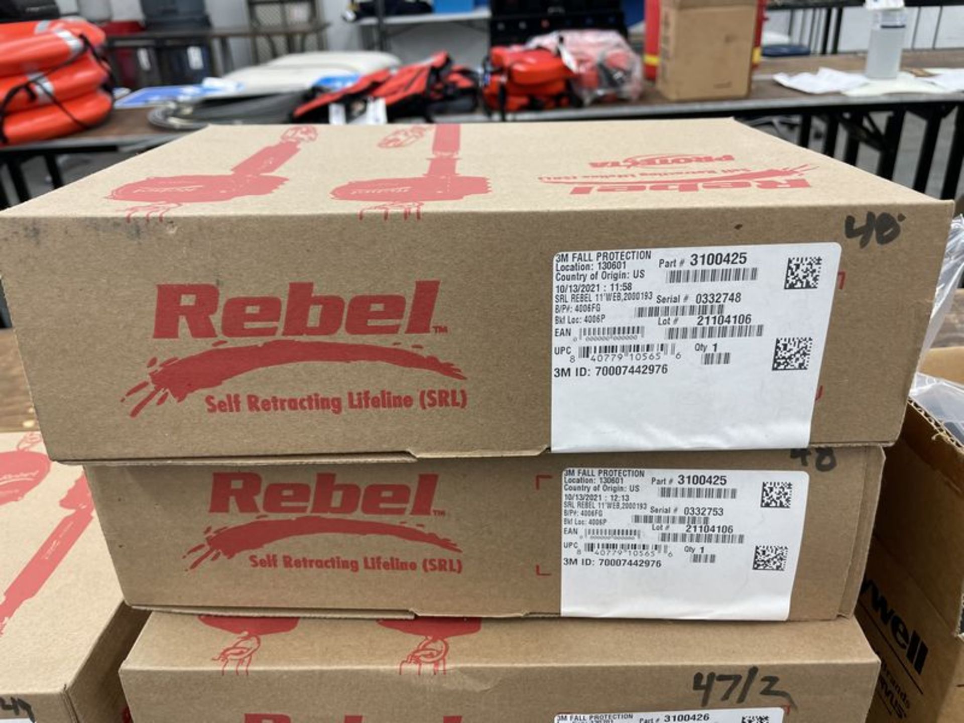 (2) Rebel Self Retracting Lifeline 11' Web #3100425 NIB