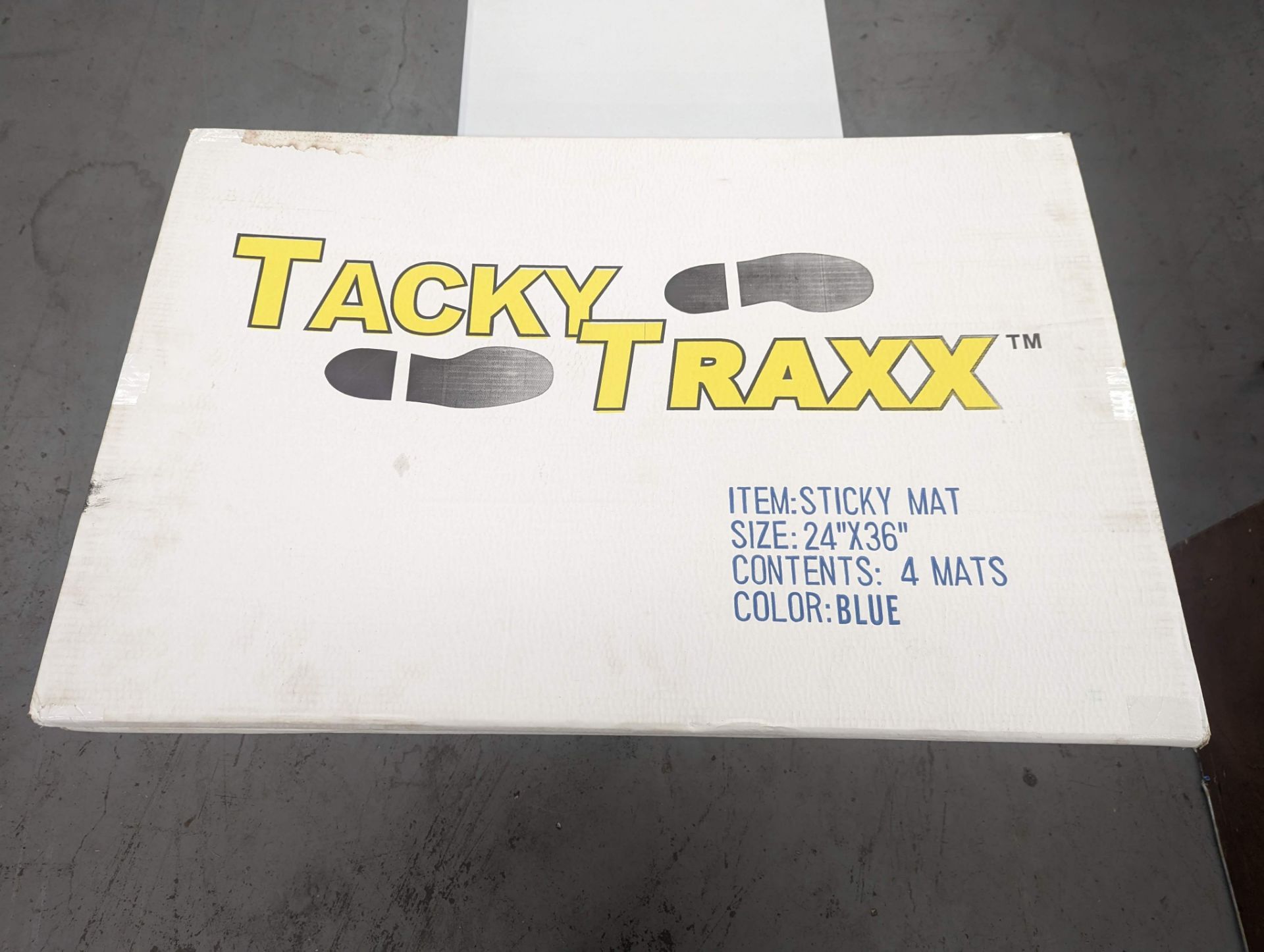 New in Box Tracay Traxx 24"x36" Blue Mats (4) Per Box