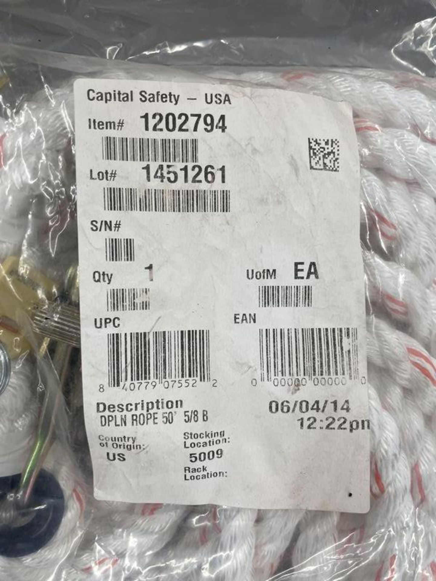 (3) DPLN Rope 50' 5/8B #1202794 NIB - Image 2 of 2