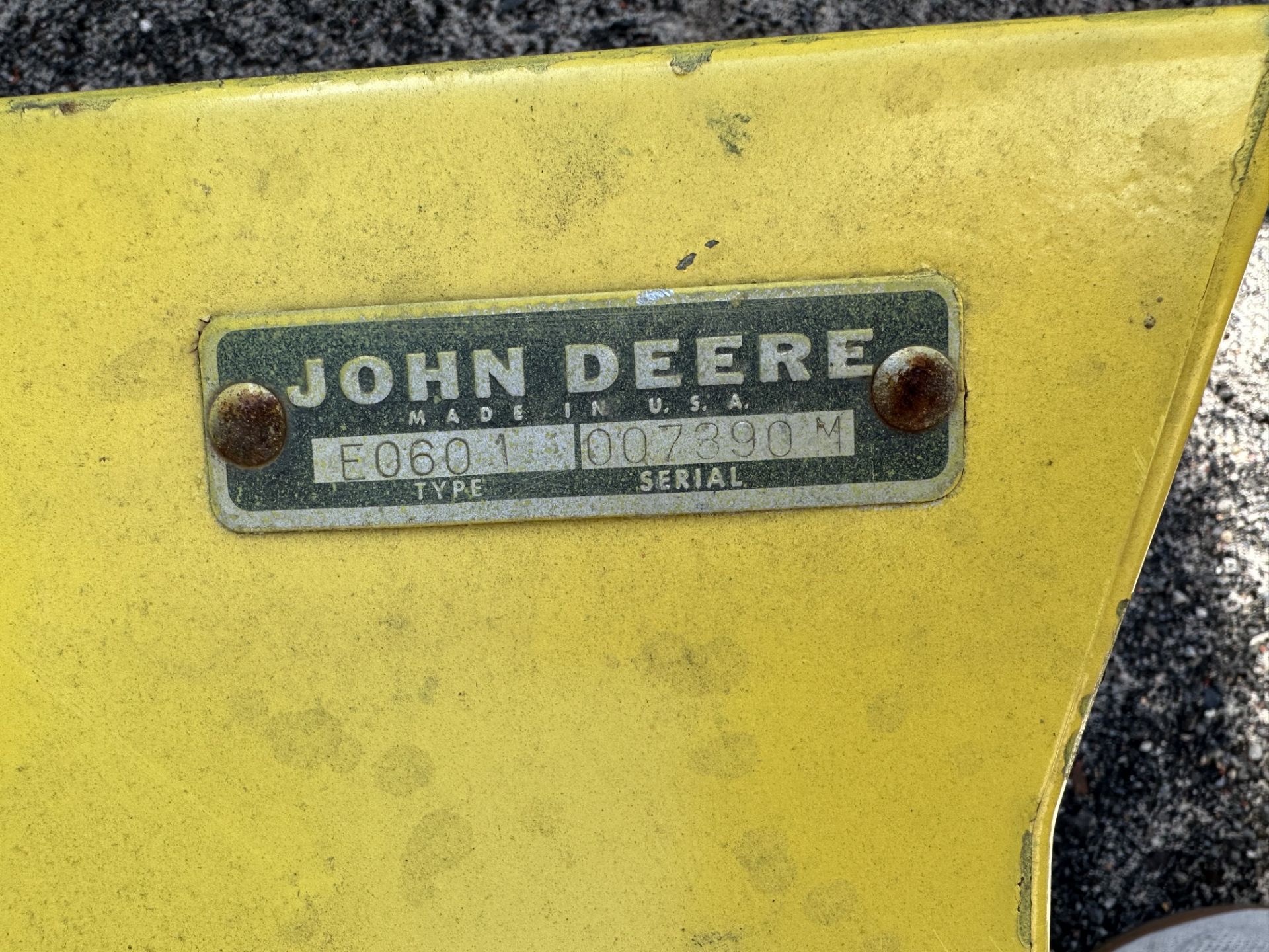 (SEE VIDEO) John Deere 300 Garden Tractor w/18HP Kohler Motor, 48" Mowing Deck Attachment & #E0601 - Image 6 of 6
