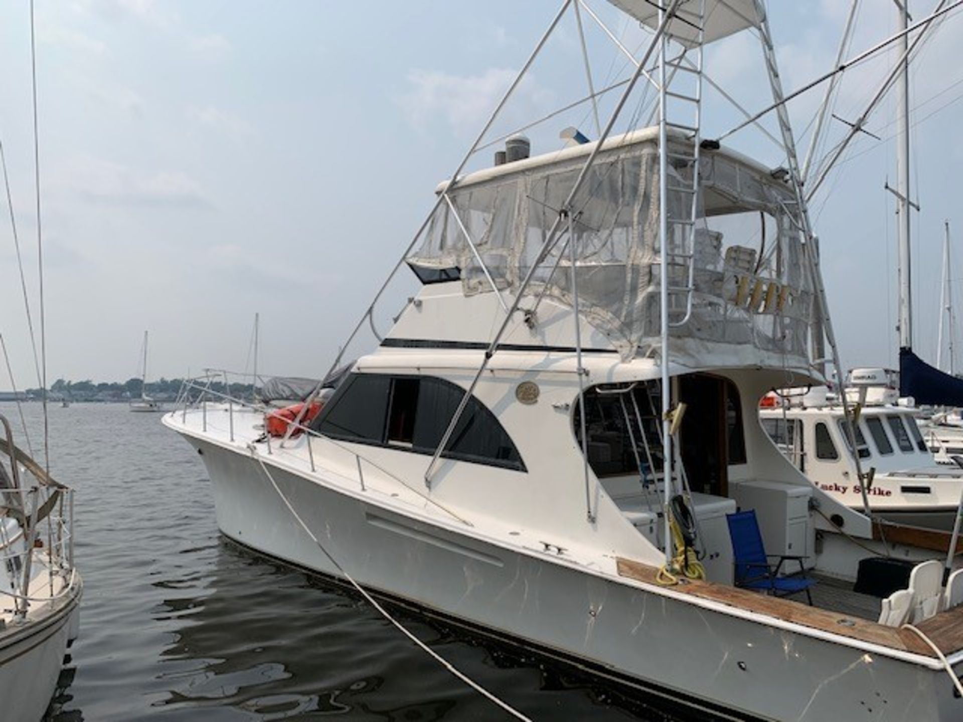 1991 Jersey Dawn III SF, 47' Sport Fishing Vessel, Twin Detroit Diesel 6V92 550 HP Motors, SEE DESC.