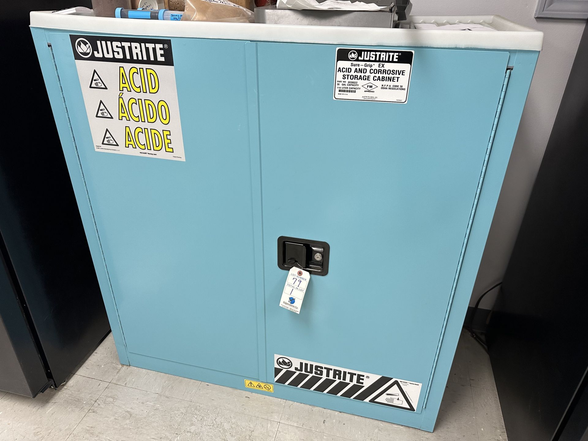 JustRite 30 Gallon 2 Door Acid & Corrosive Storage