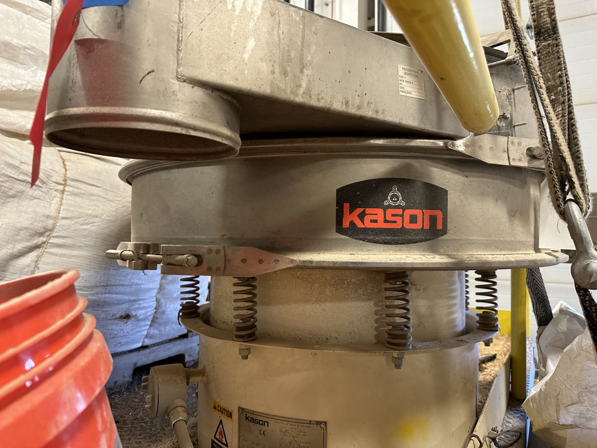 Kason #K40-1-SS Vibratory Screener w/Base, 1/2HP, 230V (SEE TAG), 39" DIA (37 3/4" Inside), 30"H - Image 4 of 7