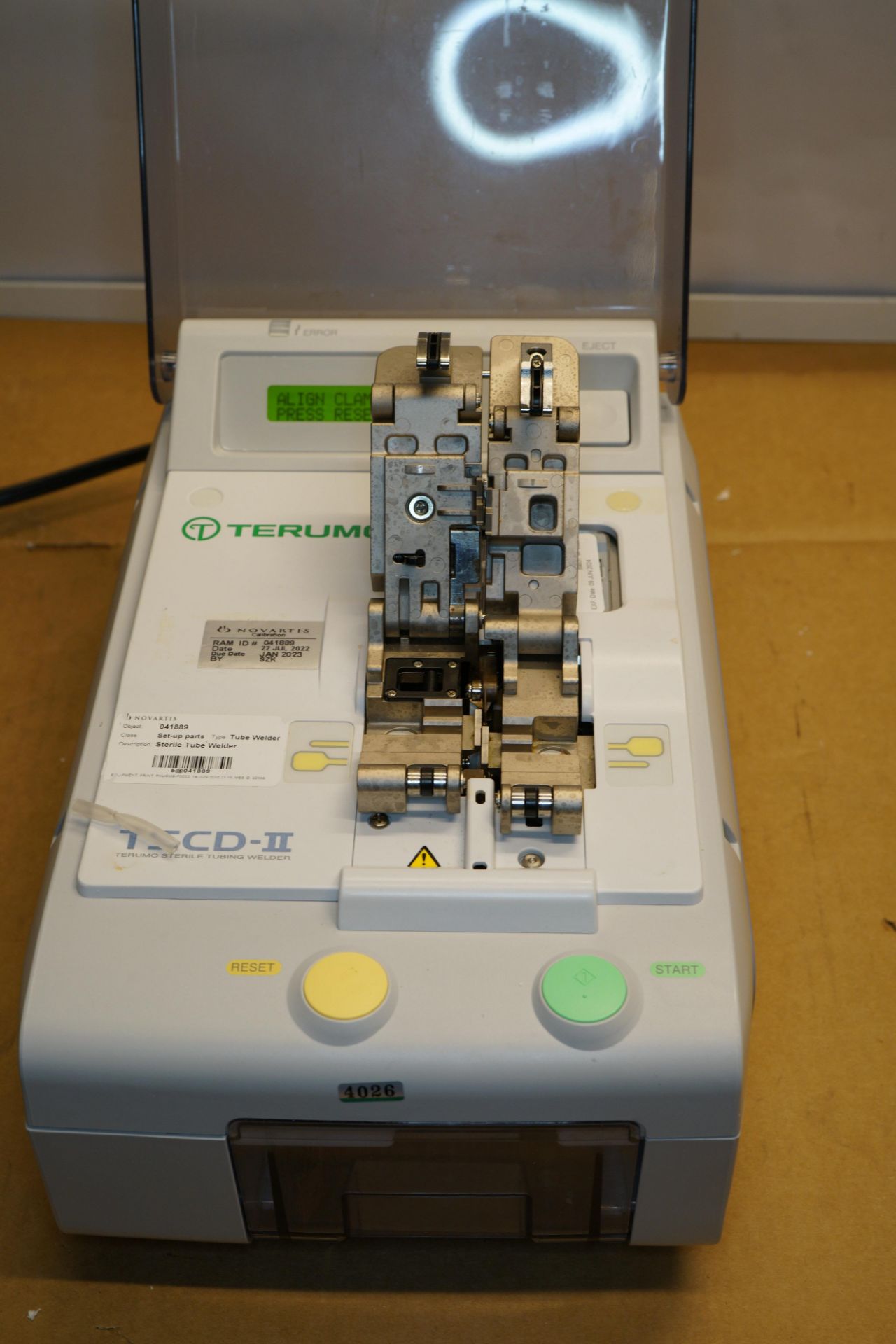 Terumo TSCD-II Sterile Tubing Welder and Manual, 7804 Welds, Power Cord Printout of the manual - Image 2 of 11