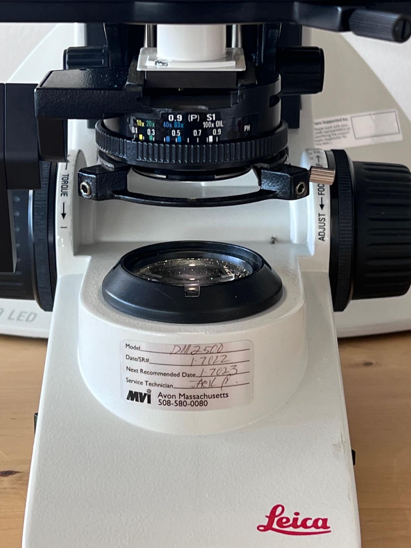 2018 Leica DM2500 LED Optical Microscope w/5 Objectives - Objectives eN Plan 5x/0.12 10x/0.25 20x/0. - Image 7 of 23