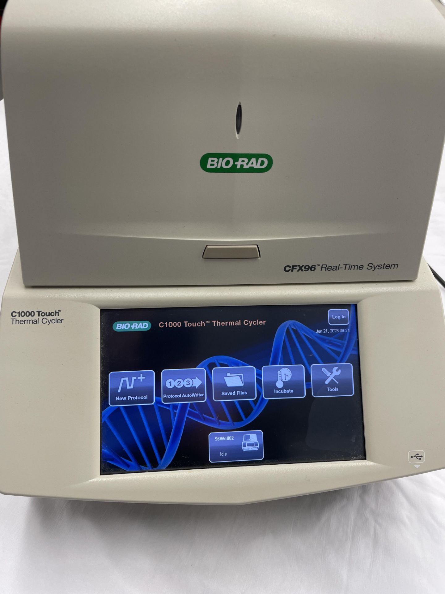 2021 Bio Rad Real Time PCR Detection System w/Software Dongle c/o: Bio-Rad #CFX96 PCR Detection, #CF