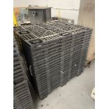 (25) Heavy Duty Plastic Stackable Pallets Approx. 40" x 48"