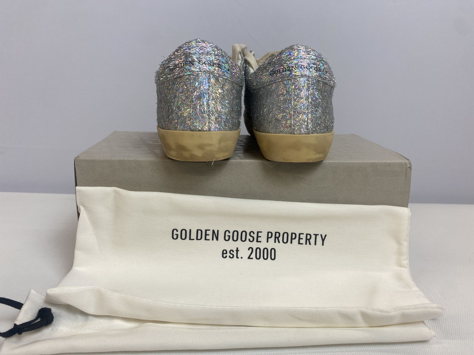 Golden Goose SNKR SUPERSTAR Super Star Classic with list, Size: 36, Color: Silver, Retail Price: $ - Image 2 of 5