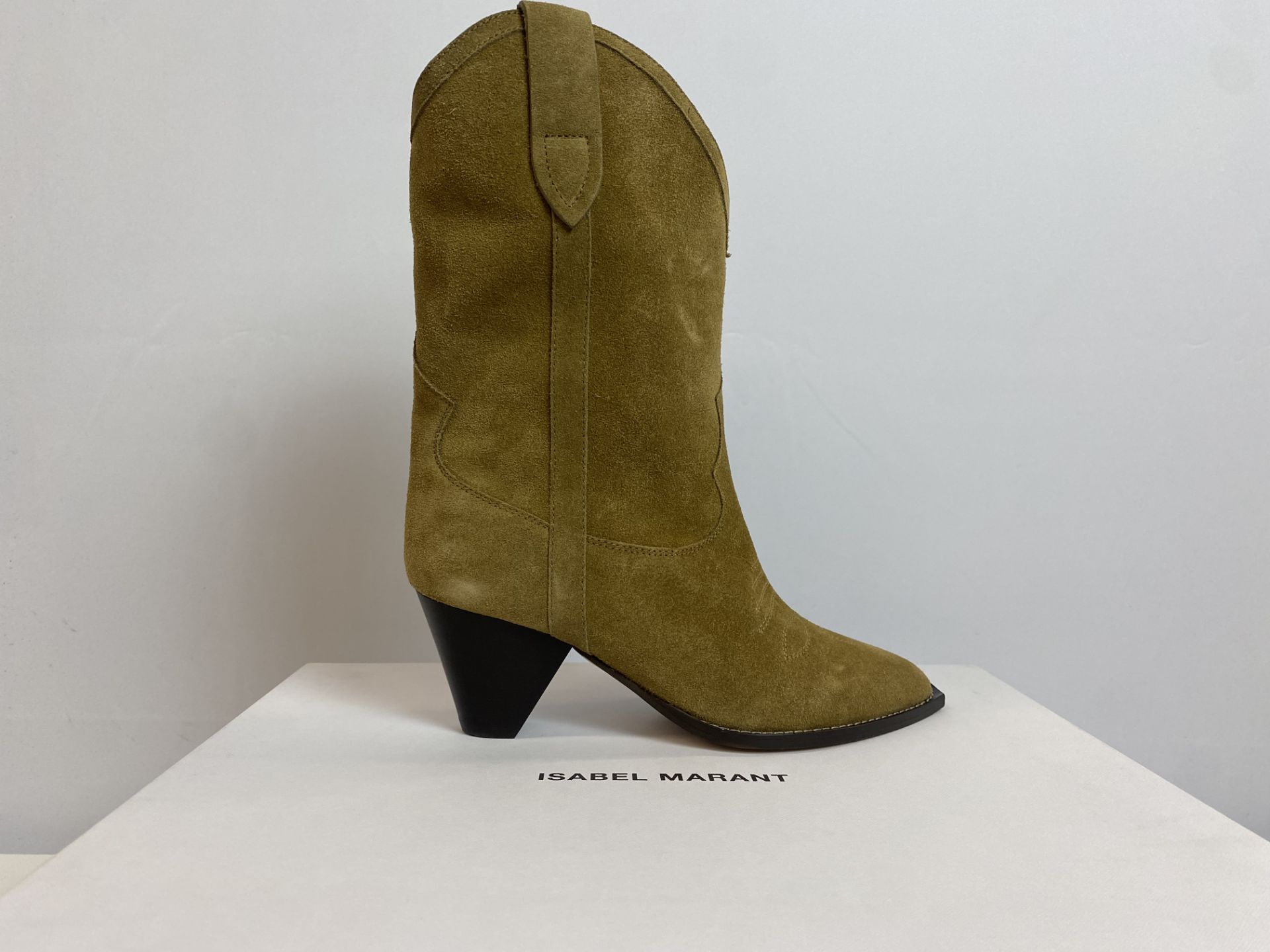 Isabel Marant Boot Luliette Suede Boot Feminine Size: 37 Taupe, Retail Price: $1250