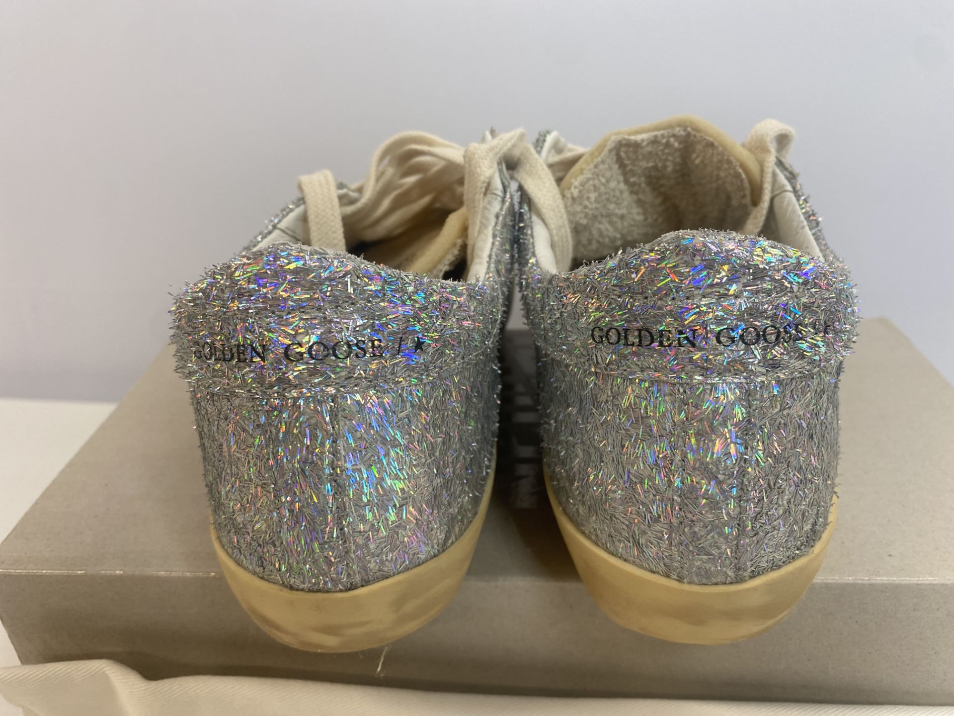 Golden Goose SNKR SUPERSTAR Super Star Classic with list, Size: 36, Color: Silver, Retail Price: $ - Image 5 of 5