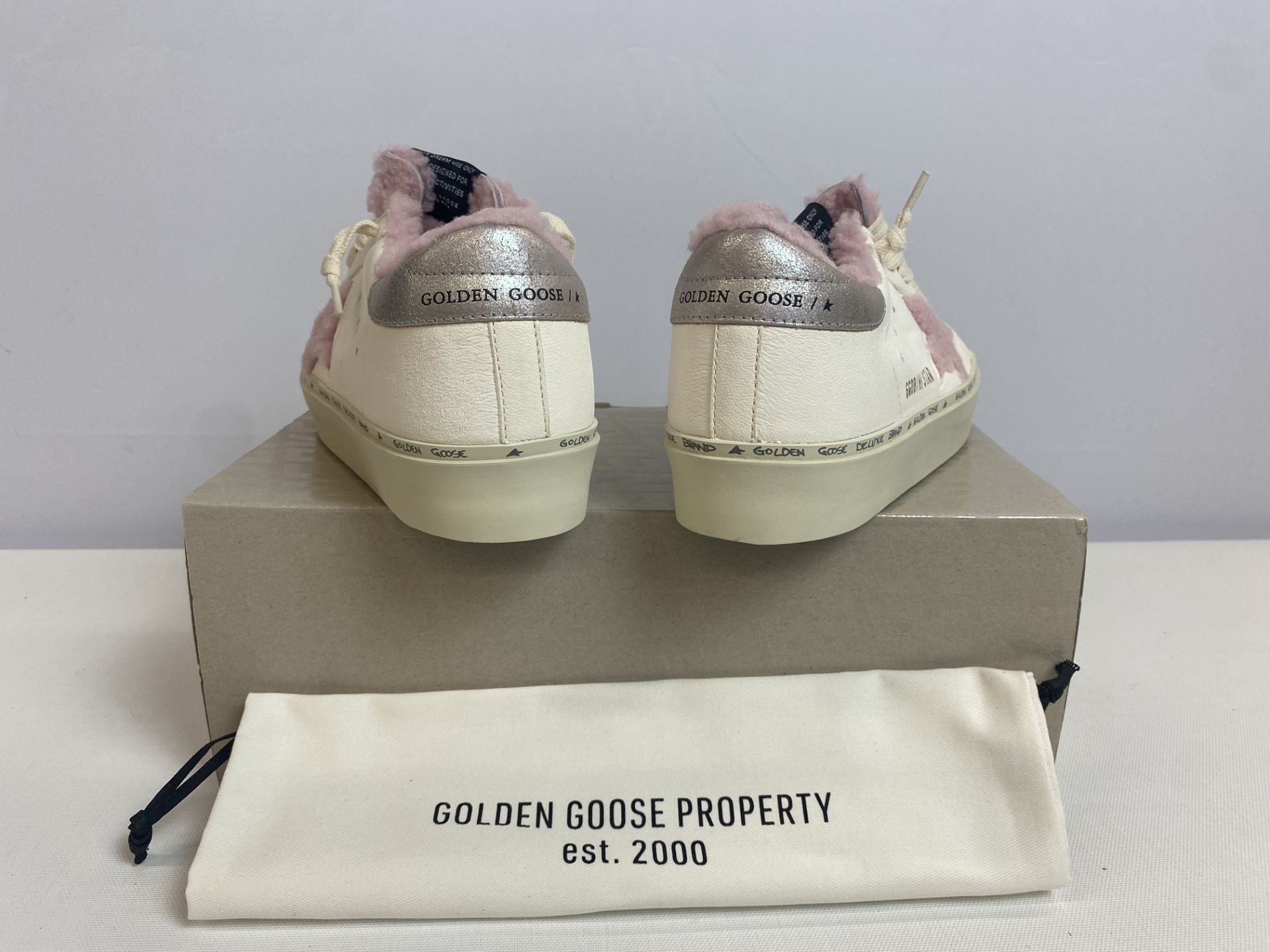 Golden Goose Hi Star Con Stella Sottoposta SneakerSuede Toe Nappa Quarter Shearling Star and - Image 2 of 4