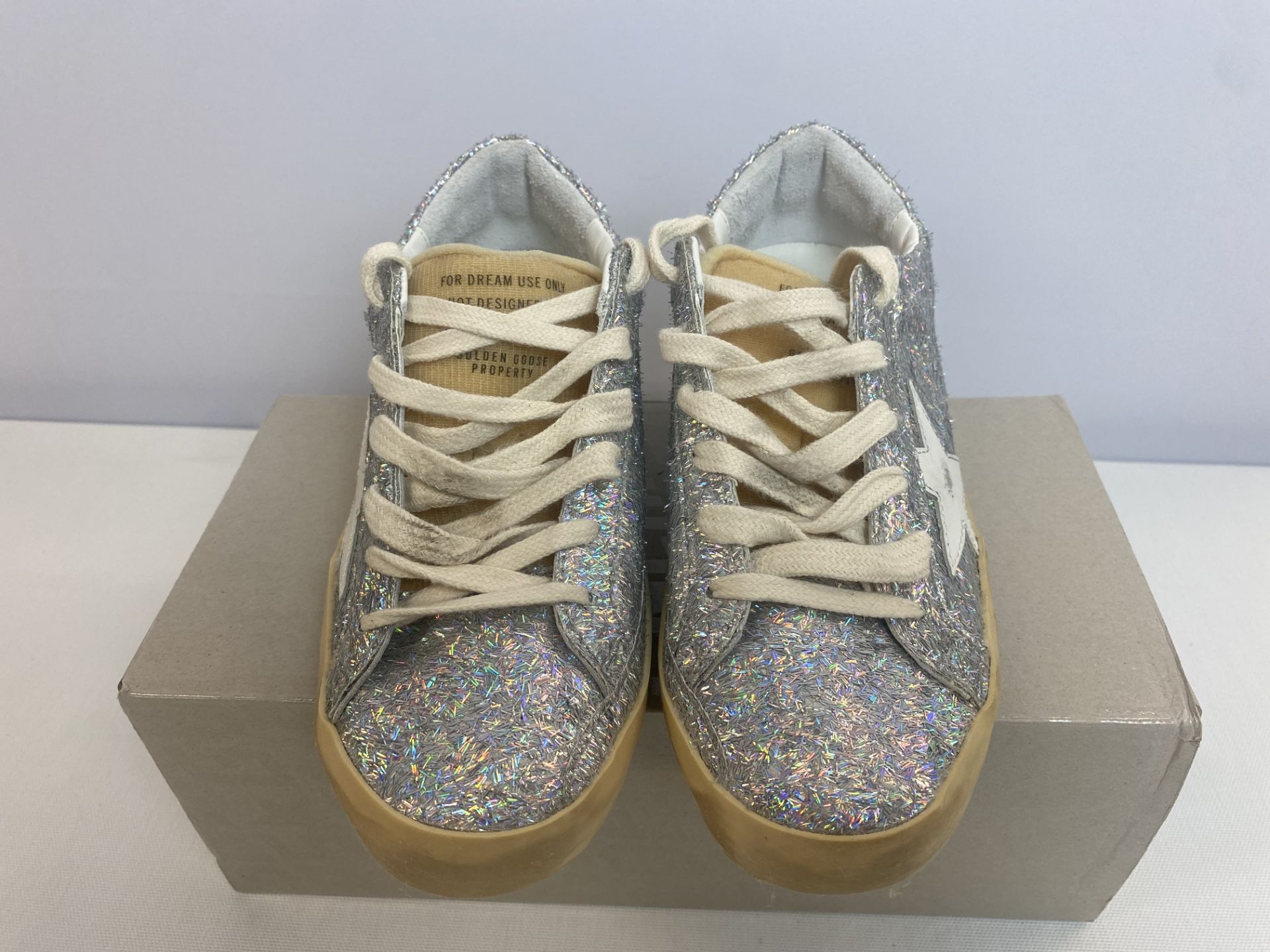 Golden Goose SNKR SUPERSTAR Super Star Classic with list, Size: 36, Color: Silver, Retail Price: $ - Image 4 of 5