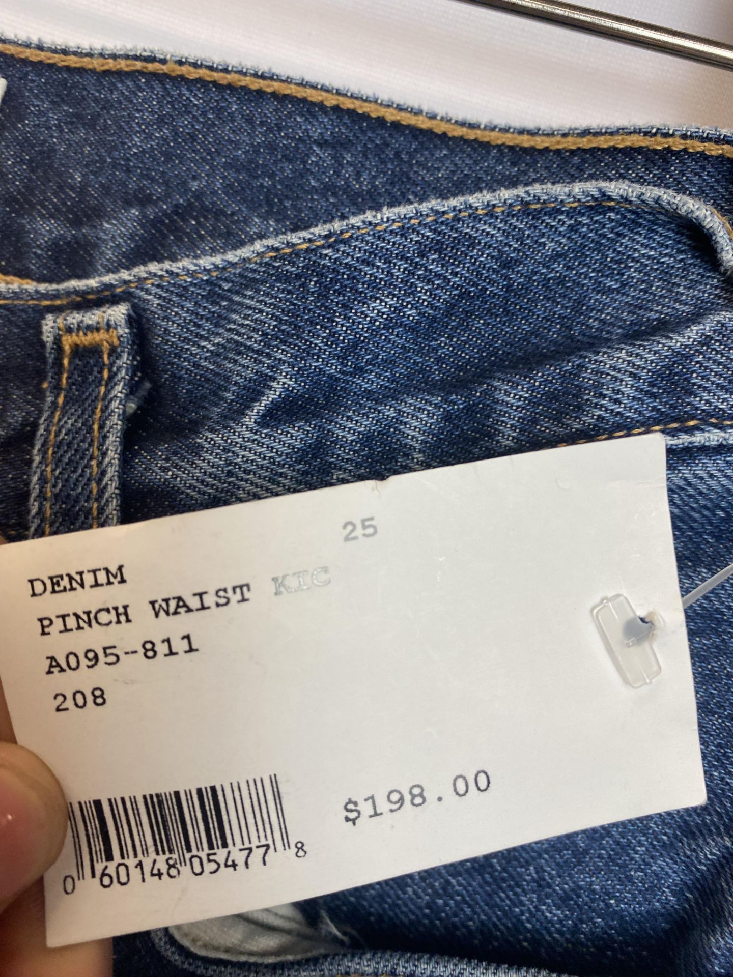 Agolde Pinch Waist Denim High Rise Kick Jean, Size 25, Original Retail Price: $198 - Bild 3 aus 4