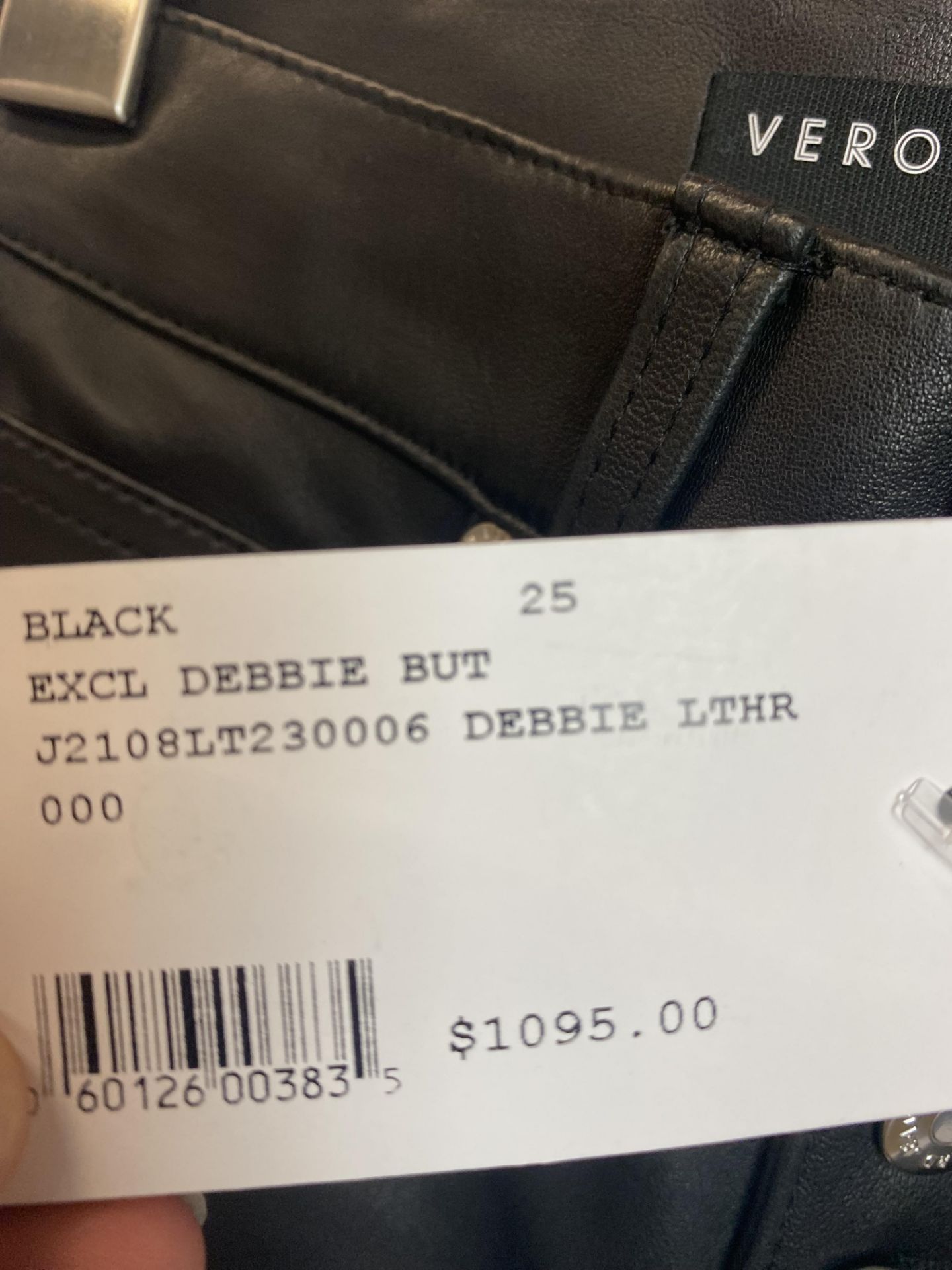 Veronica Beard Jeans Black Debbie "Leather", Size 25, Original Retail Price: $1095 - Bild 3 aus 4