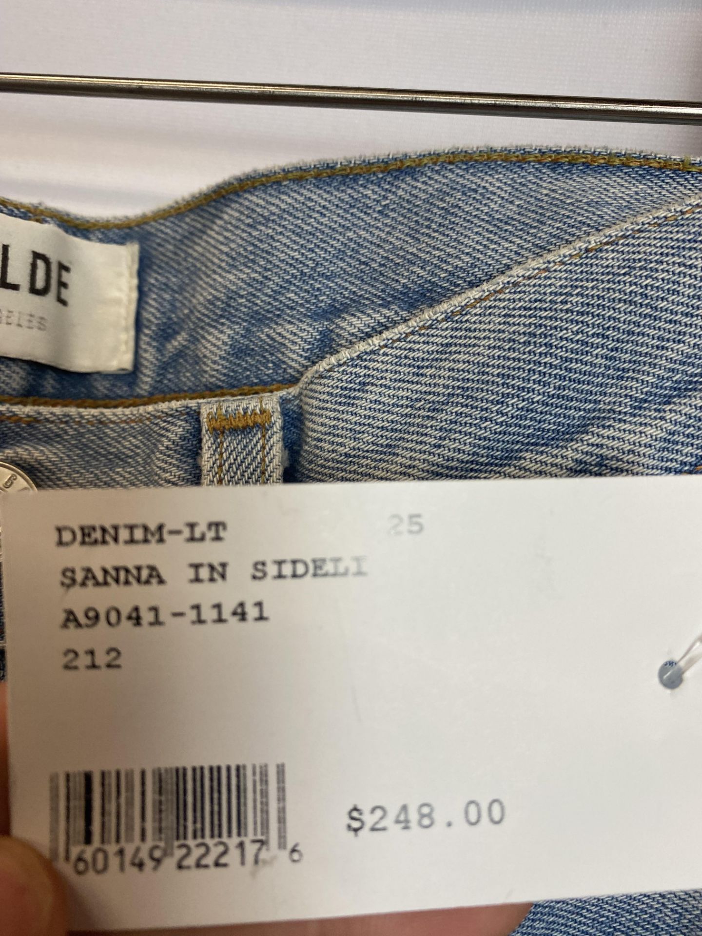 Agolde Denim LT Sarna in Sideline Jean, Size: 25, Original Retail Price: $248 - Bild 3 aus 4