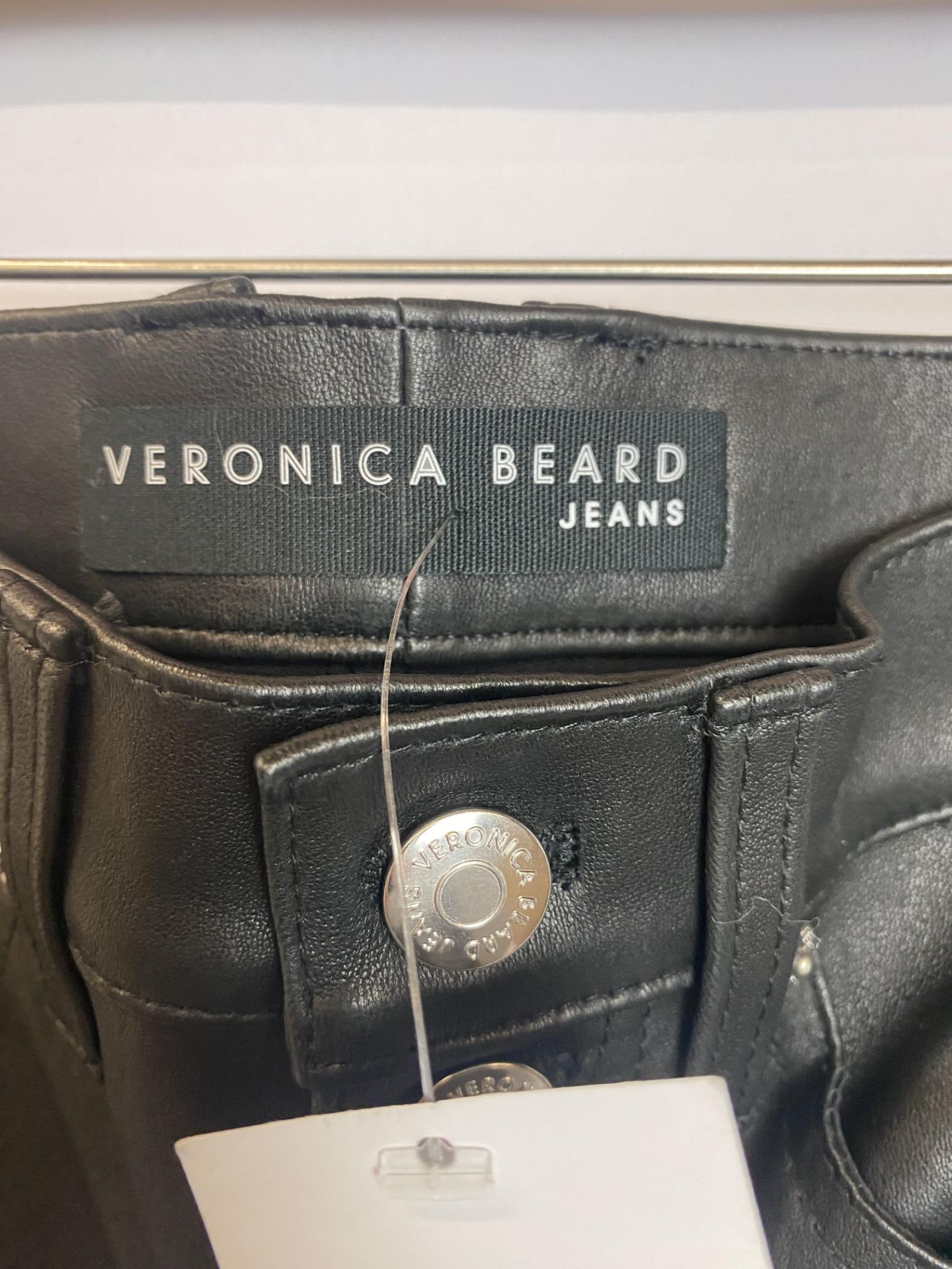 Veronica Beard Jeans Black Debbie "Leather", Size 25, Original Retail Price: $1095 - Bild 4 aus 4
