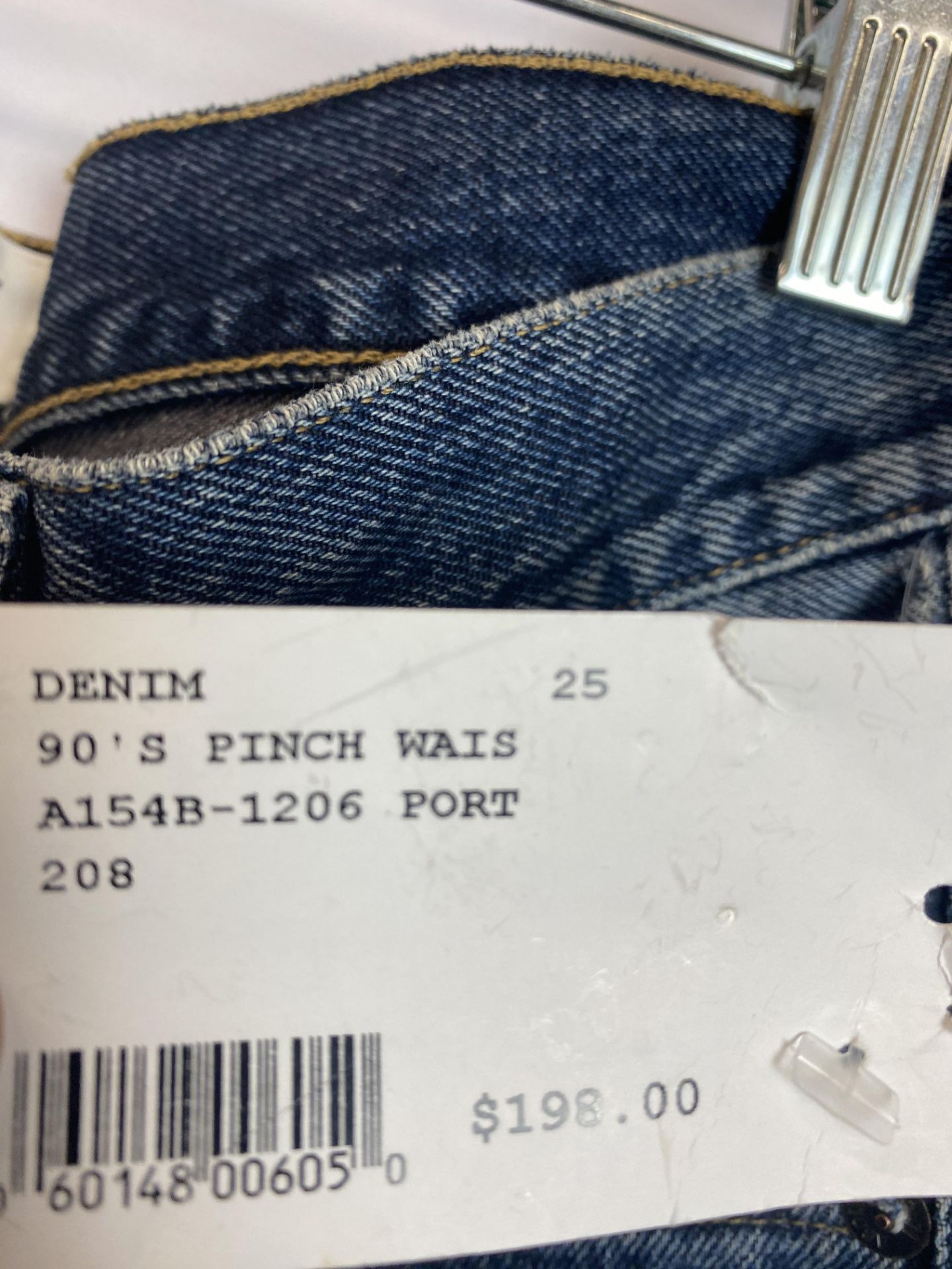 Agolde 90's Pinch Waist Denim Button Front, Size: 25, Original Retail Price: $198 - Bild 3 aus 4