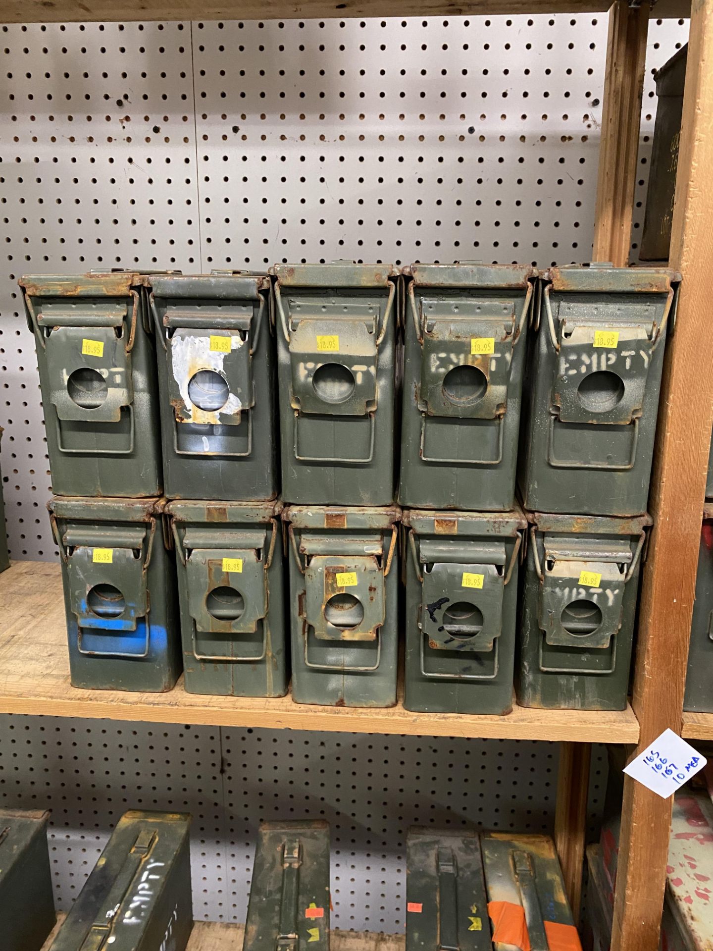 (10) Small Ammo Boxes