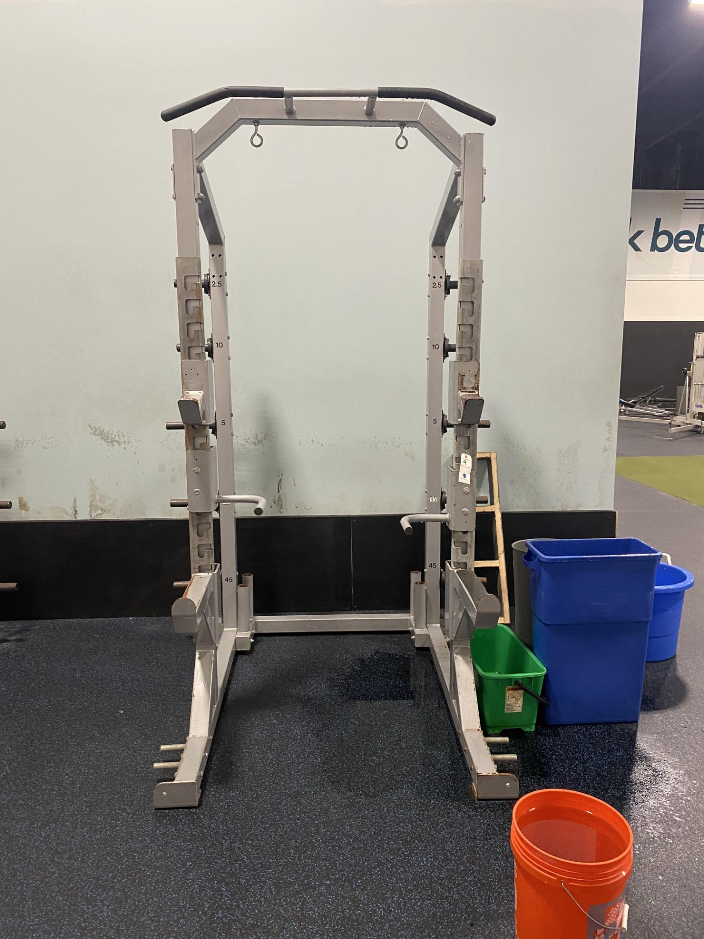 Squat Rack w/ Safety Bars, Weight Holder, and Pull up Bar (No Weights)