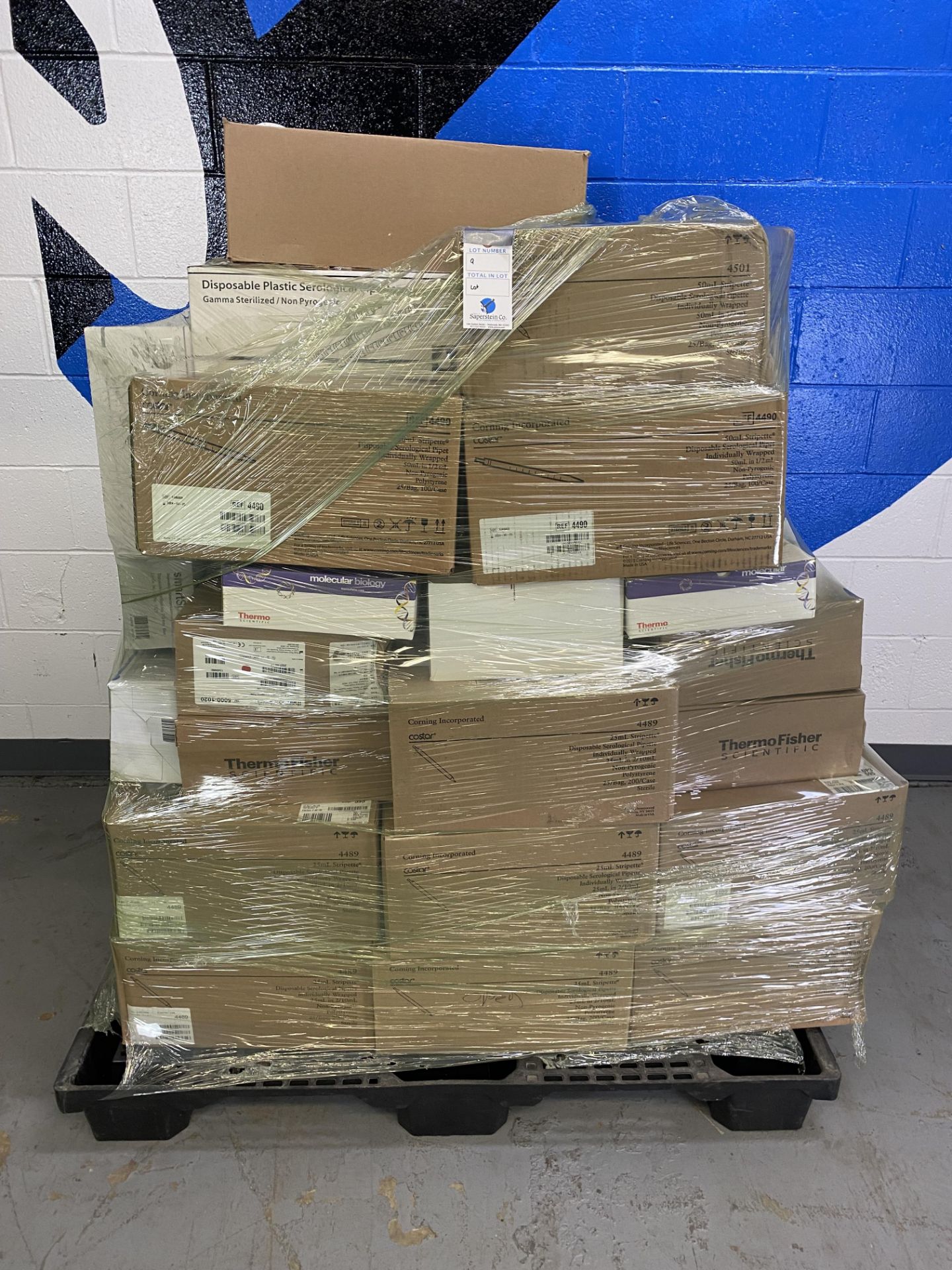{LOT} Of Consumables on Pallet of Approx. 35 Boxes c/o: Corning 50ml Stripettes Disposable and - Image 3 of 3