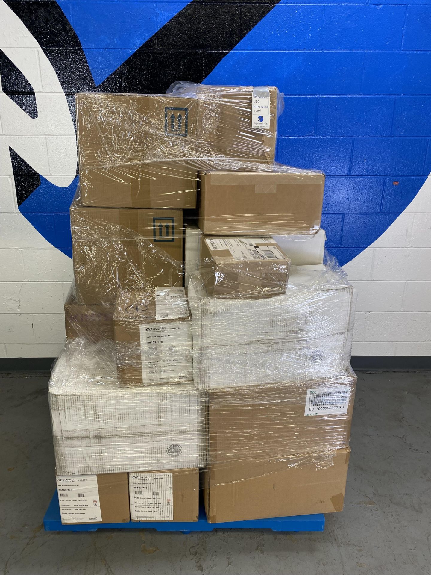 {LOT} Of Consumables on Pallet of Approx. 30 Boxes c/o: Key Stone Self Sealing Sterilization Pouches