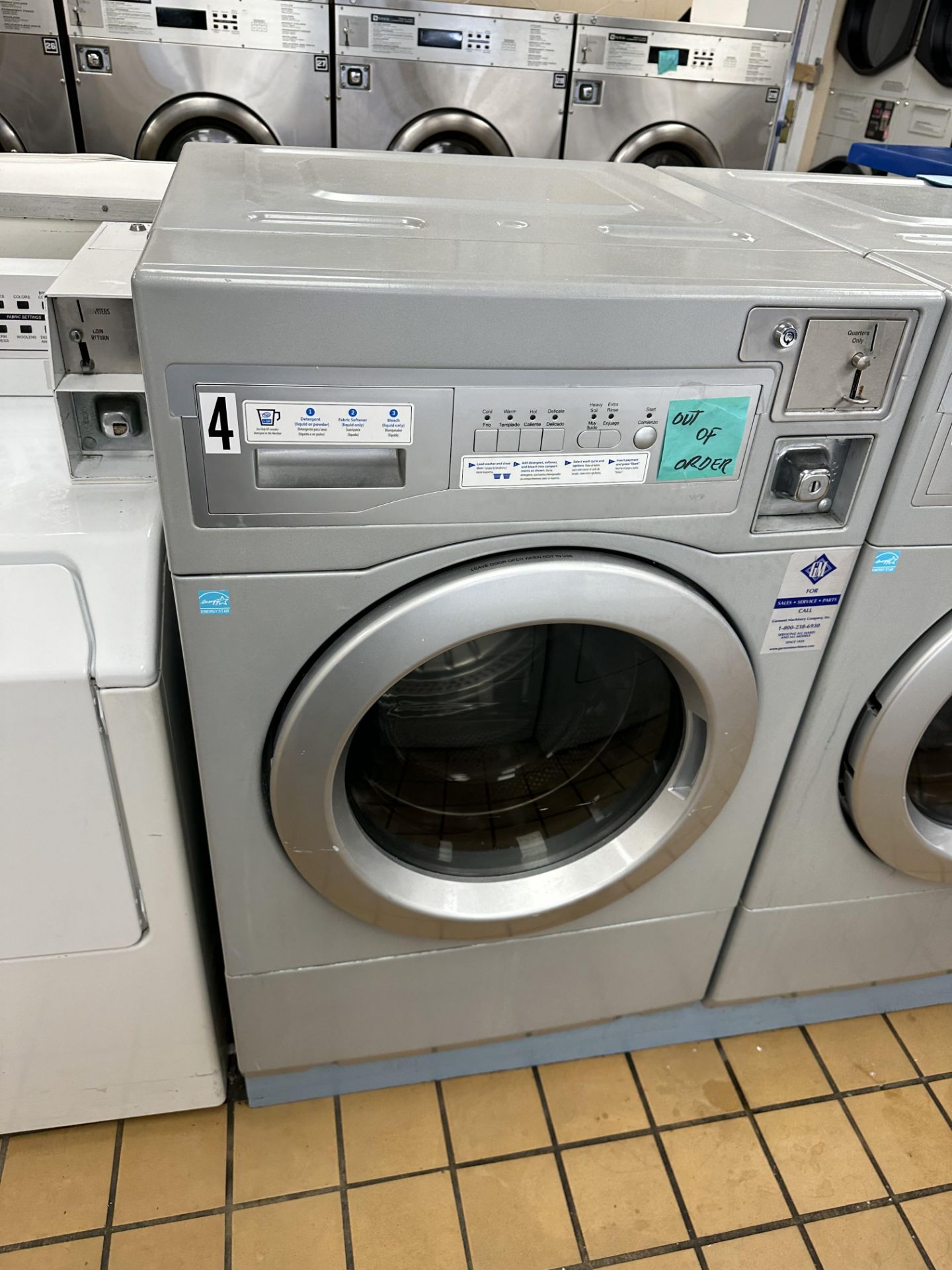 Wascomat Encore #WHLFP715M Commercial Heavy Duty Washing Machine - Coin Operated (Machine #4)