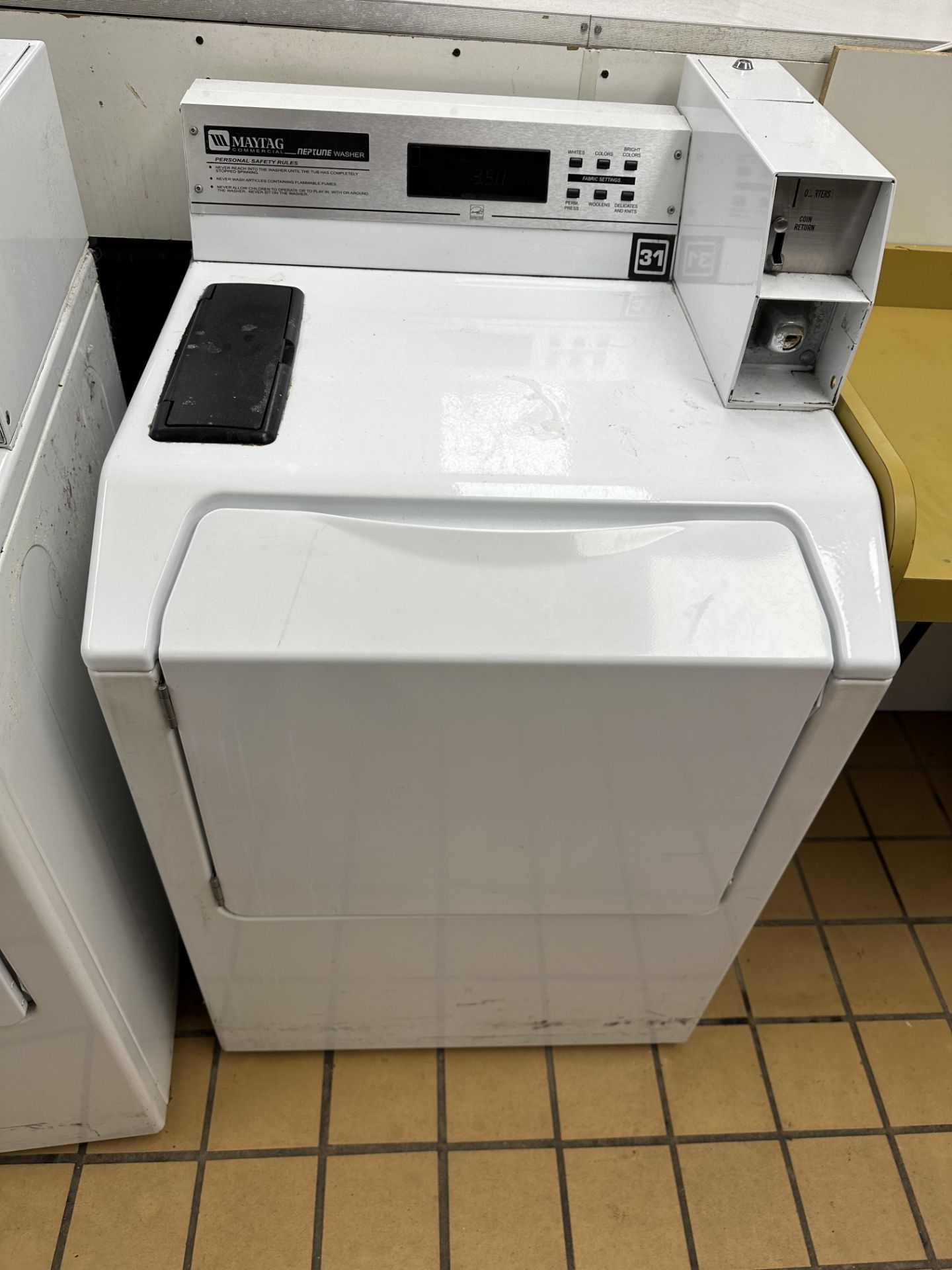 Maytag Neptune #MAH21PDDWW Commercial Washing Machine - Coin Operated (Machine #: 31)