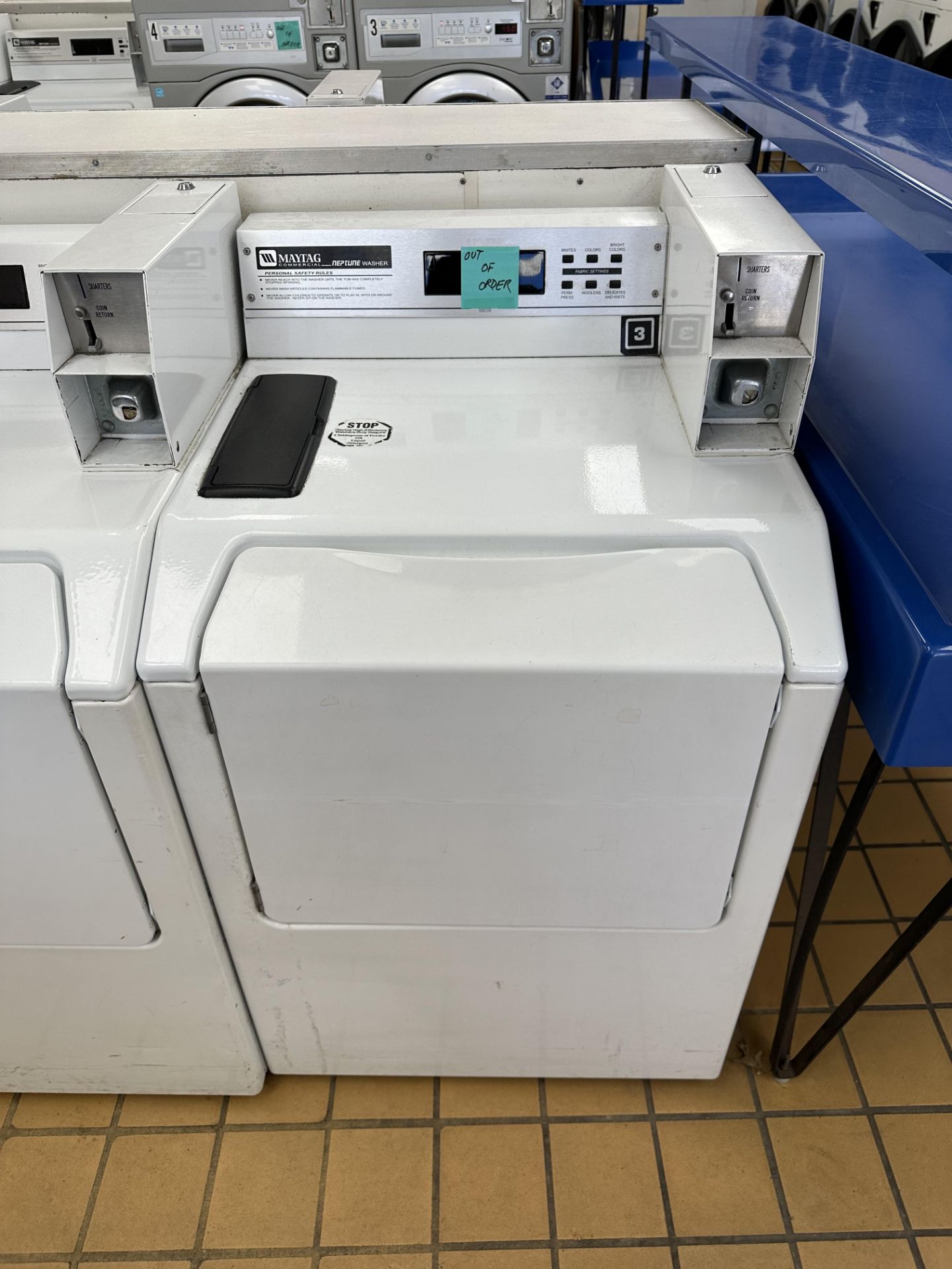 Maytag Neptune #MAH21PDDWW Commercial Washing Machine - Coin Operated (Machine #: 3)